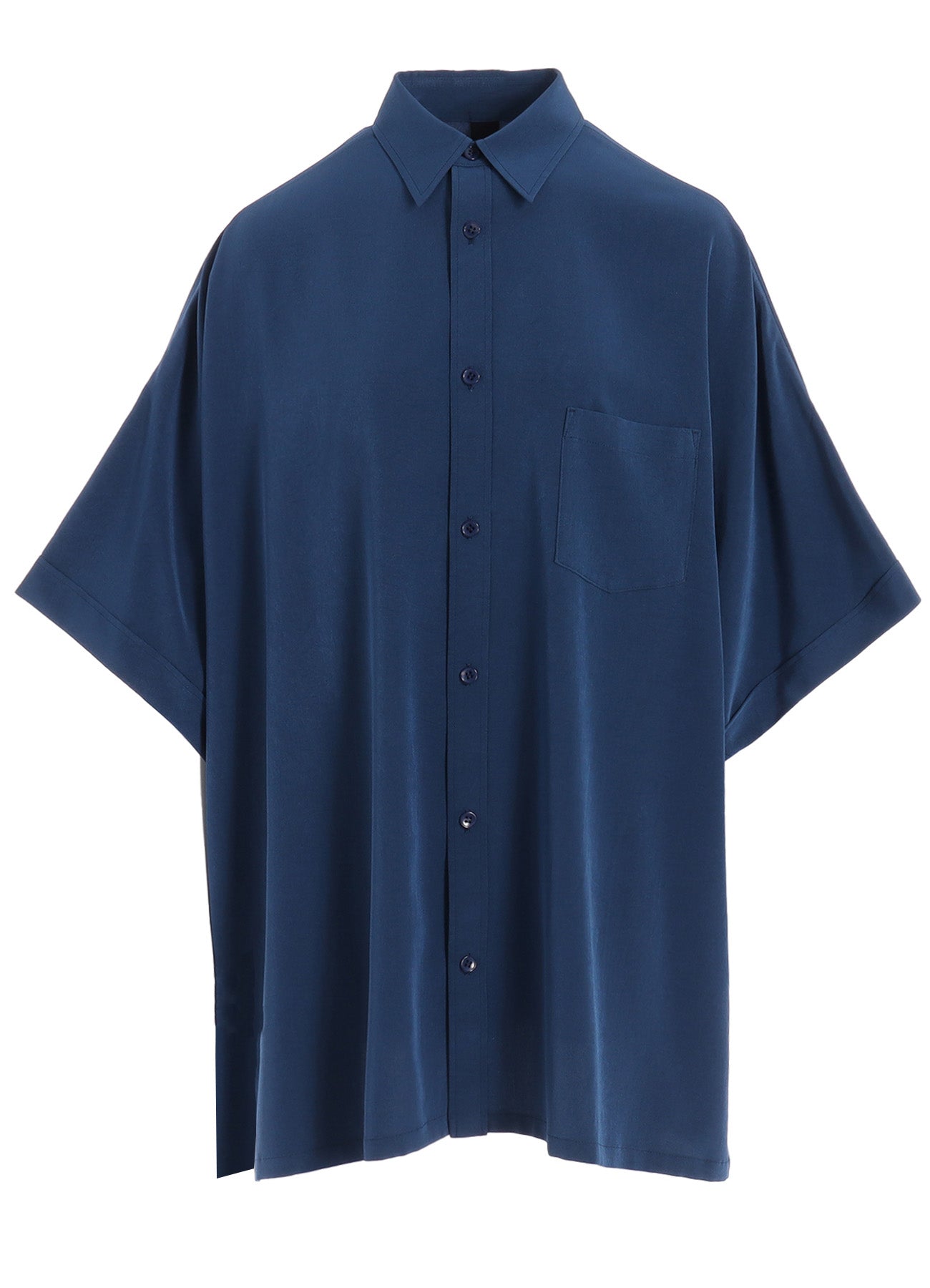 Elegant Crepe de Chine Dolman Sleeve Blouse - Short Sleeve Loose Fit Tunic Top for Women | Perfect for Office Wear, Casual Outings & Summer Dresses