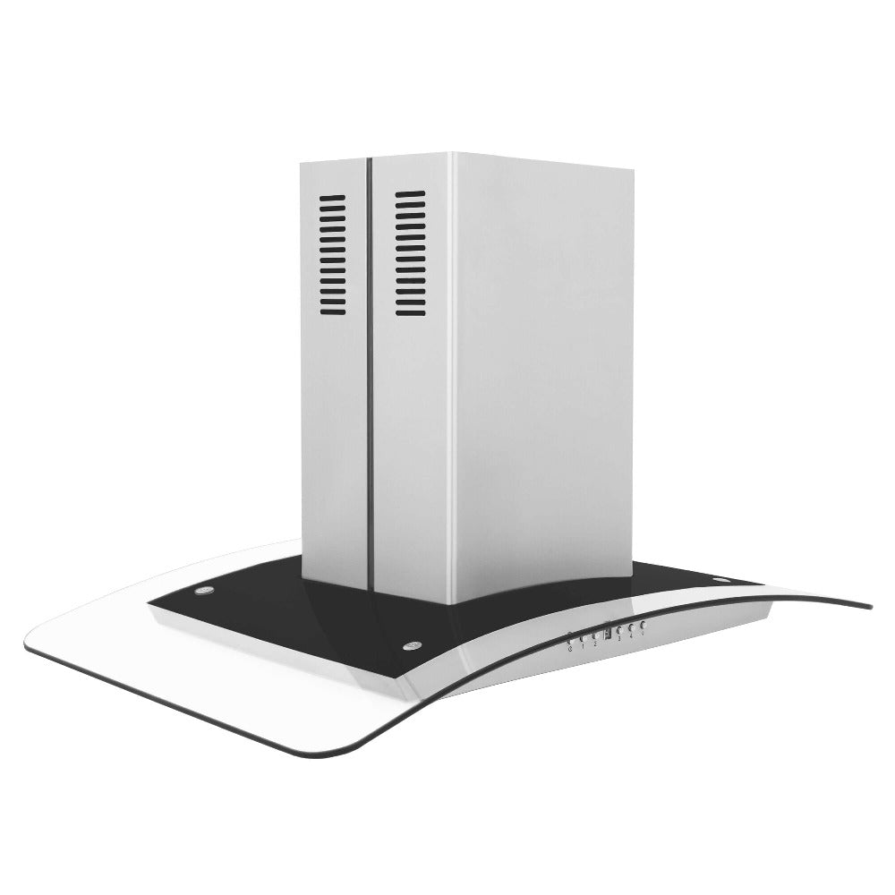 ZLINE GL5i 30-Inch Island Mount Range Hood - Stainless Steel & Glass Design for Modern Kitchens | Powerful Ventilation for Cooking, Grilling & Baking