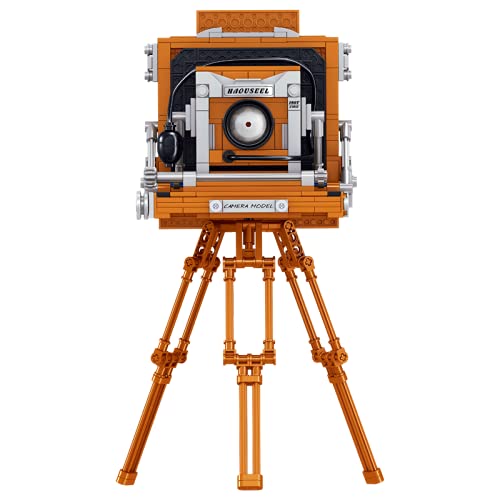 NC Uvini DIY STEM Building Blocks Camera Kit - 694pcs Retro Style Digital Camera Model for Adults & Teens - Creative Construction Brick Set, Best Gift for Collectors - Perfect for STEM Learning, Home Decoration & Photography Enthusiasts