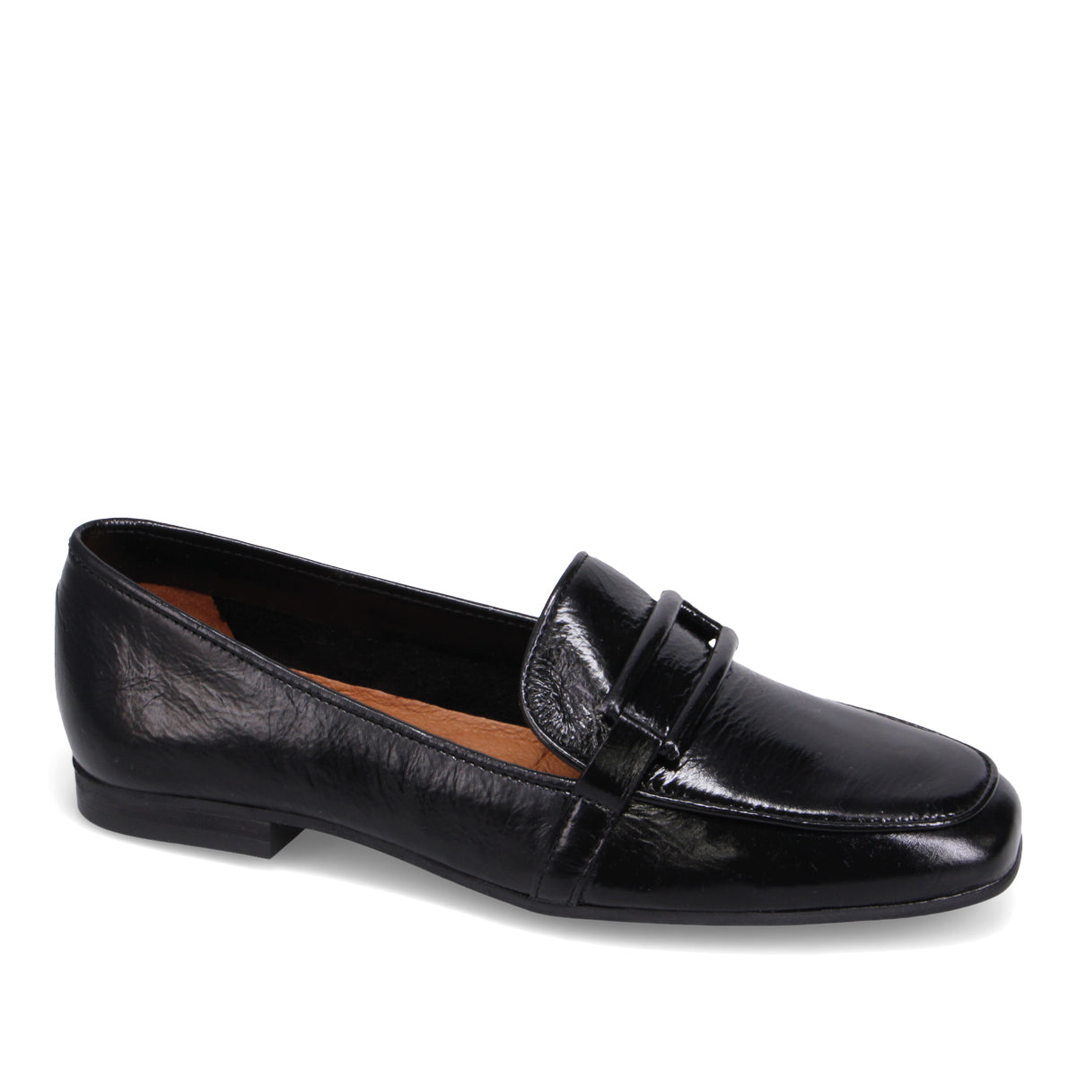 Ziya Patent Leather Loafers for Women - Comfortable Slip-On Shoes for Work, Office & Casual Wear