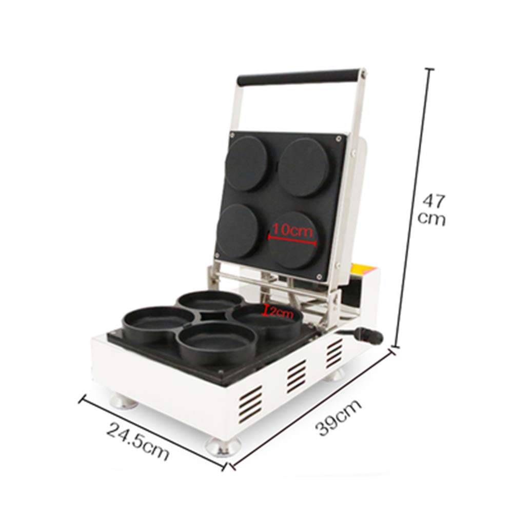 LANTAO Mini Pizza Maker Machine - 4 Piece Waffle Baking Maker for Homemade Pizza, Cookies & Party Snacks | 220V Electric Pizza Oven for Home, Dorm & Small Kitchen Use