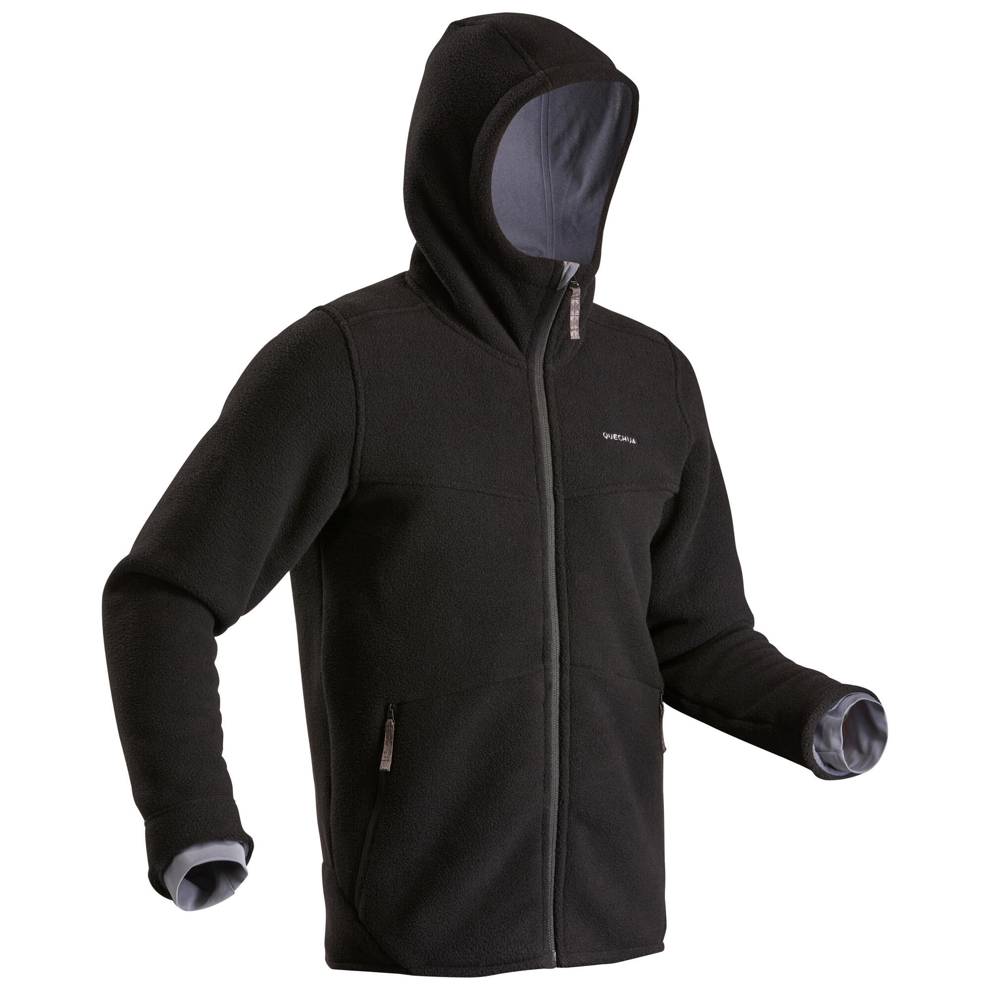 Quechua SH500 Men's Warm Fleece Jacket for Hiking, Outdoor Activities & Winter Adventures - Lightweight & Comfortable Cold Weather Gear