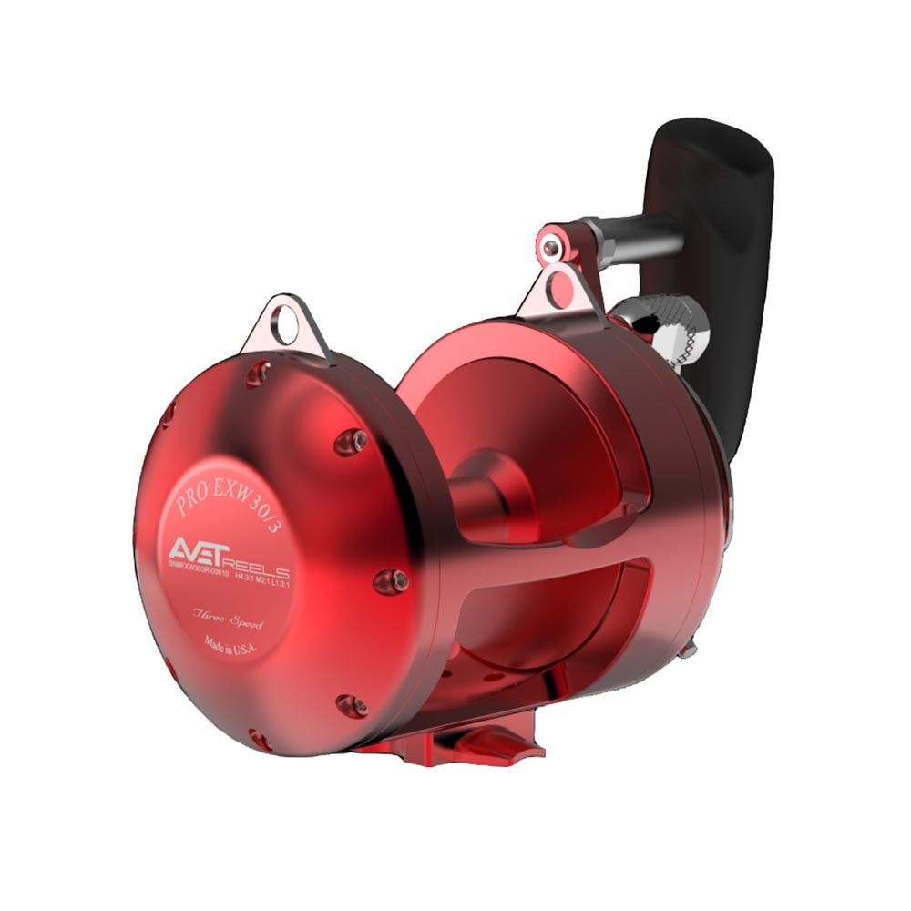 Avet Pro EXW 30/3 Wide 3-Speed Fishing Reel - Saltwater & Offshore Big Game Fishing Gear for Tuna, Marlin, and Swordfish
