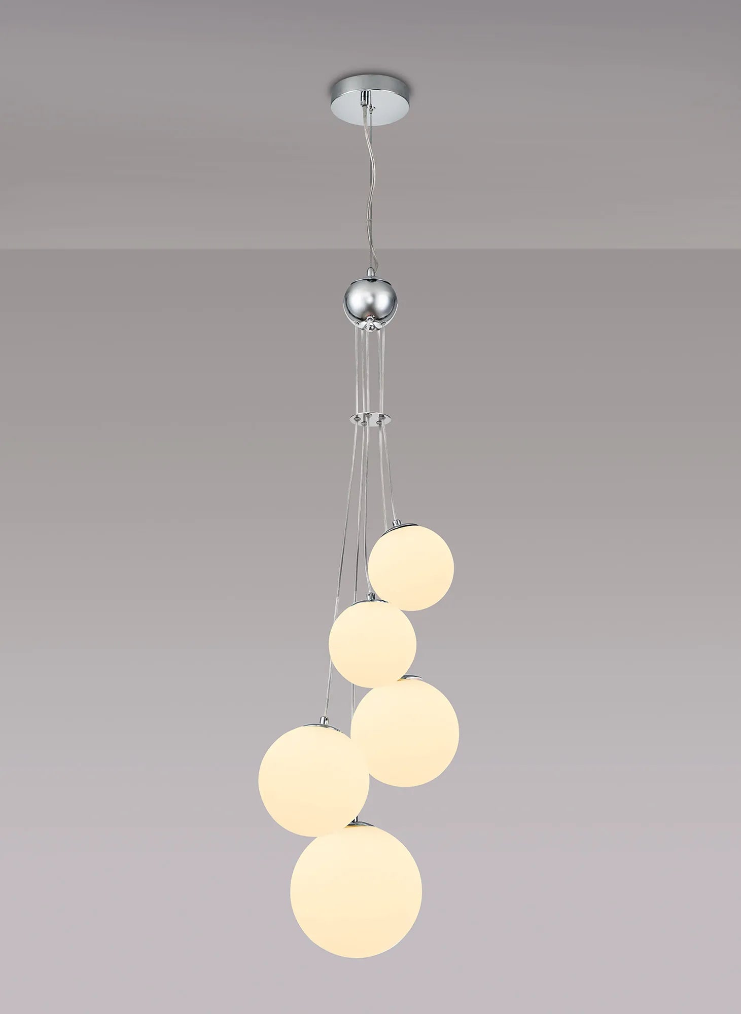 Modern Austin 5-Light Cluster Pendant with G9 Base - Elegant Ceiling Lighting for Dining Room, Kitchen Island, or Entryway