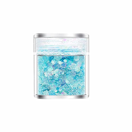 Glitter Nail Powder Set - Shiny Hexagon Nail Charms with Fluorescent & Glow in Dark Pigments for Nail Art Decoration | Perfect for DIY Manicures, Nail Salons, and Party Nail Designs
