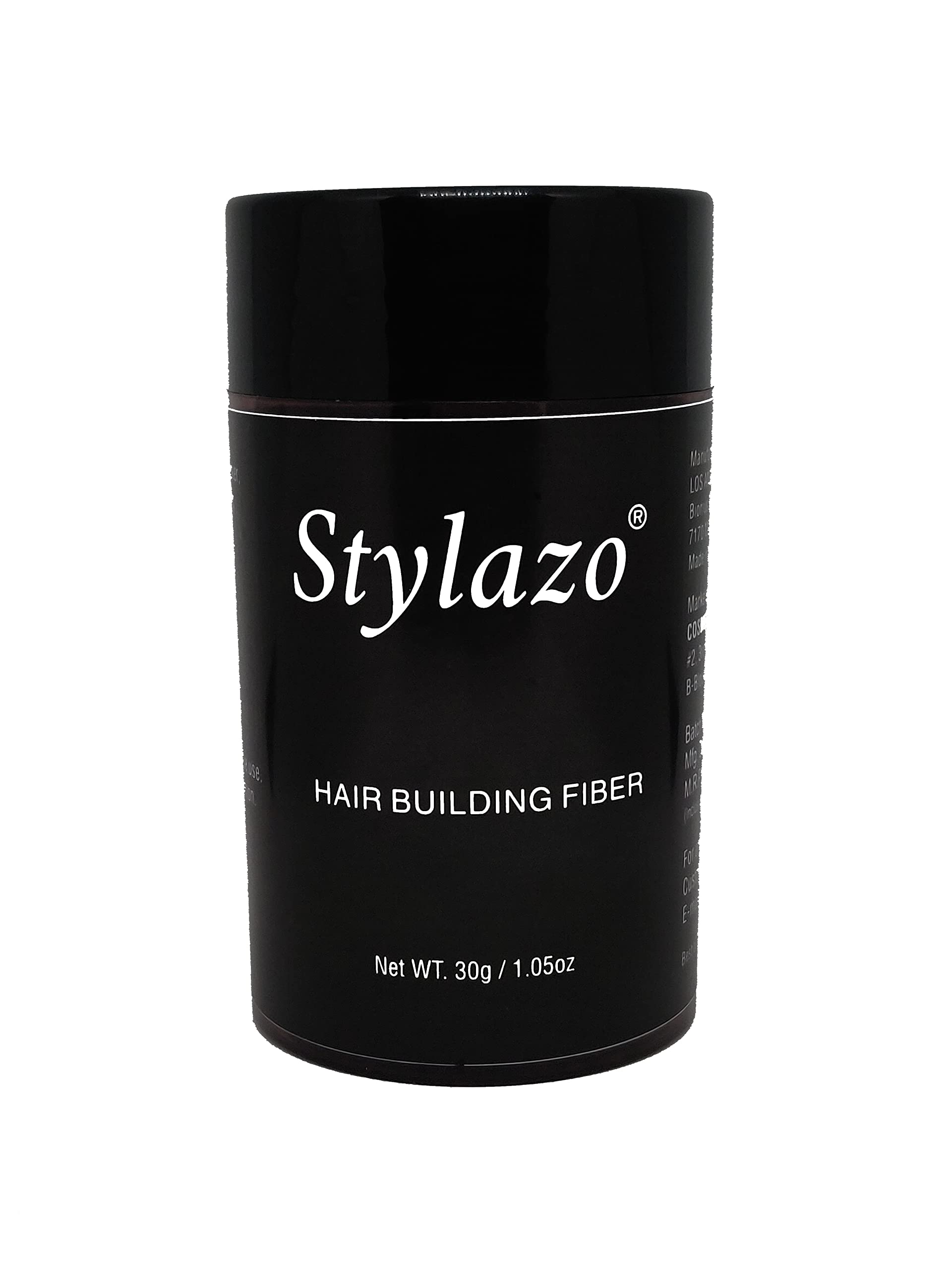 Stylazo Hair Building Fiber Powder for Thinning Hair - 30g Dark Brown | Instant Hair Thickening & Volumizing | Perfect for Daily Use & Special Occasions