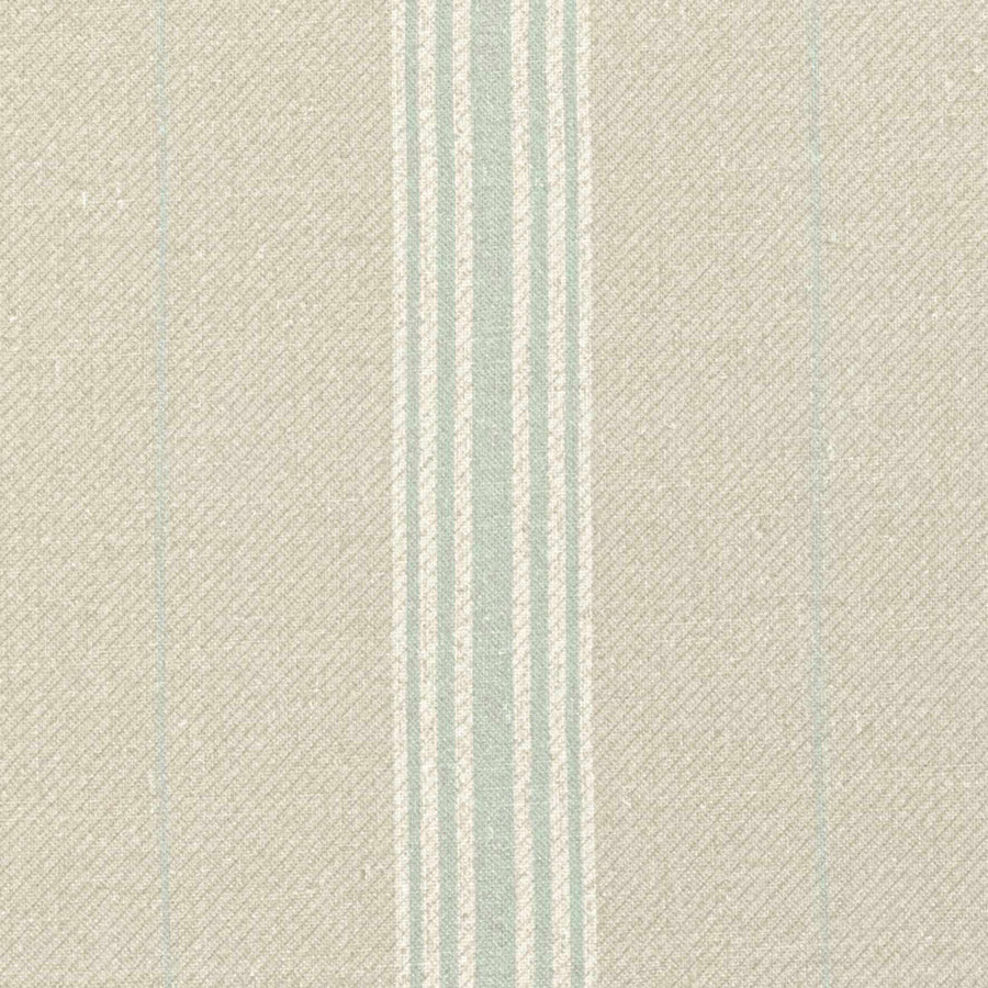 Vallon Stripe Linen Fabric Sample in Duck Egg Blue - Perfect for Upholstery, Curtains & Home Decor Projects