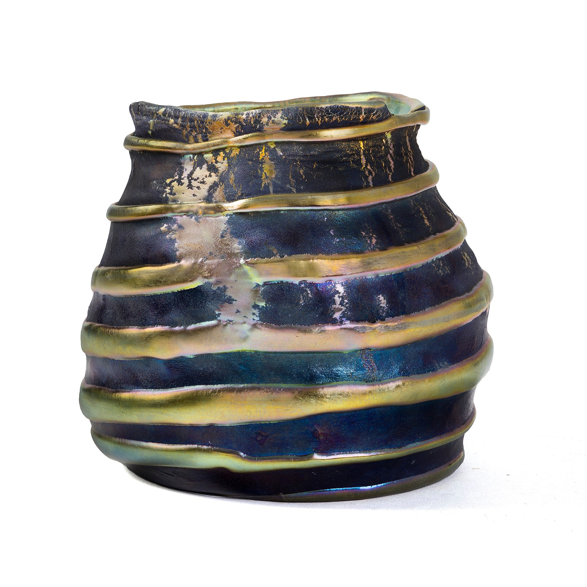 Louis Comfort Tiffany Lava Favrile Vase - Antique Art Glass Collectible for Home Decor & Gift Giving | Perfect for Living Room Display, Office Decor & Luxury Gifts