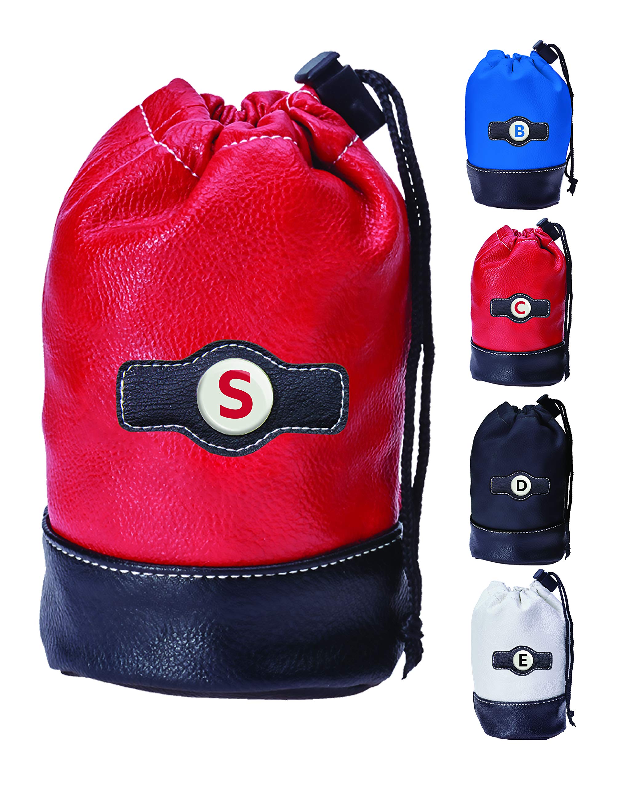 Personalized Monogram Golf Pouch - Custom A to Z Initial Letters Drawstring Bag for Valuables & Accessories | Perfect for Golfers, Travel & Sports Enthusiasts