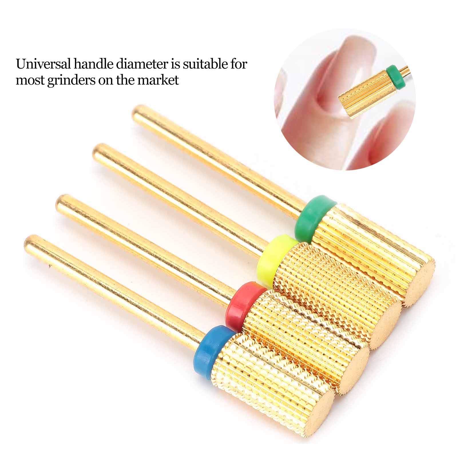2-Piece Nail Drill Bit Set - 2.35mm Shank Professional Manicure Tools for Filing, Grinding & Carving - Perfect for Salon & Home Nail Art Designs