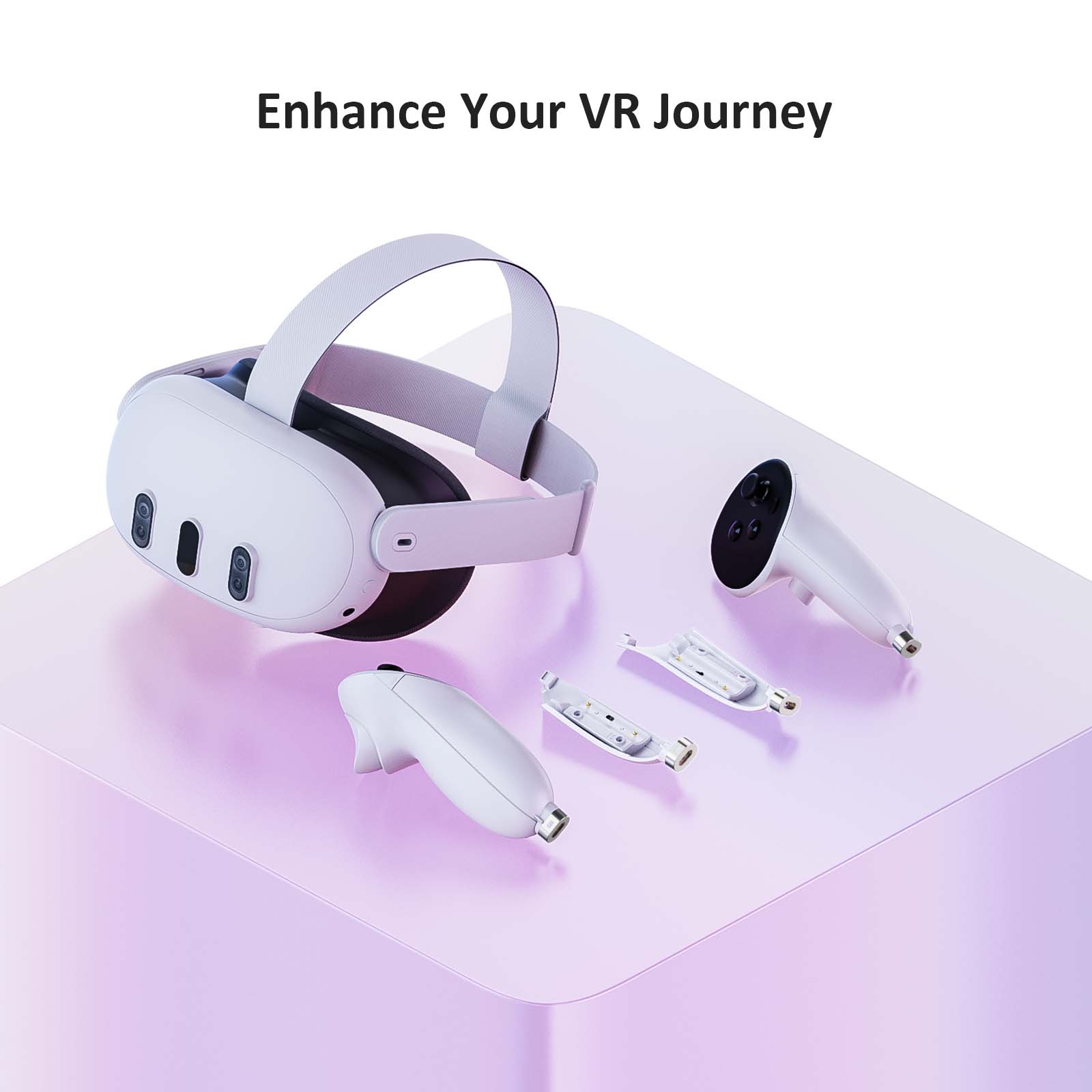 NexiGo Quest 3 Battery Cover - Enhanced Protection & Extended Playtime for Meta Quest 3 VR Headset - Perfect for Gaming, Fitness & Virtual Reality Enthusiasts