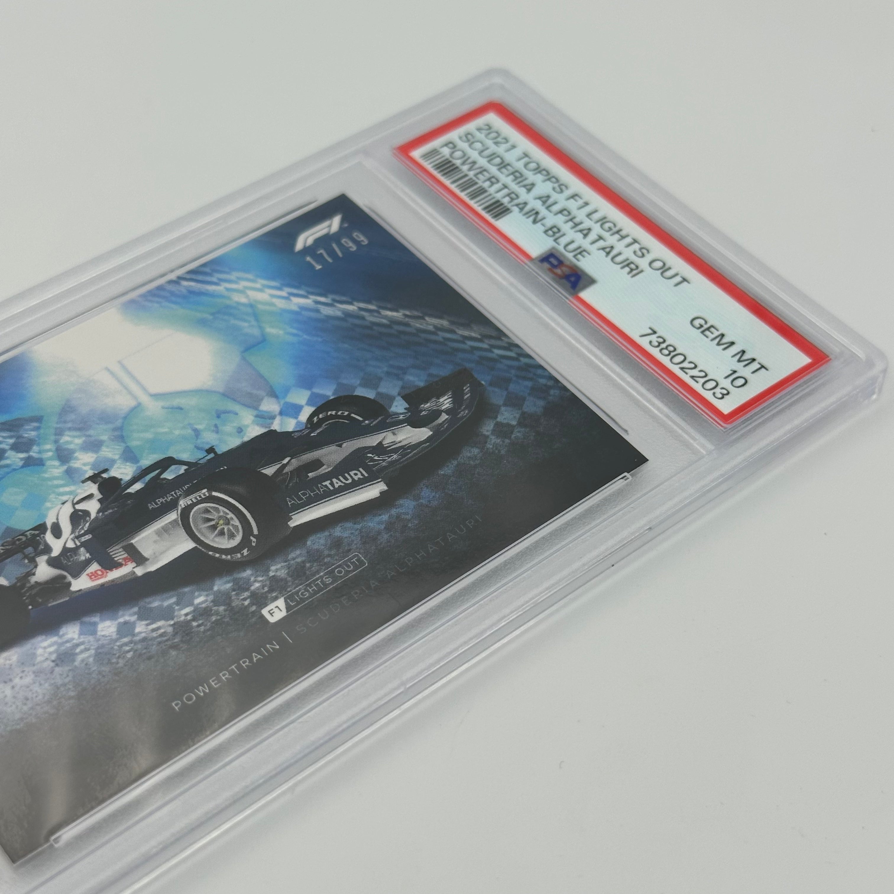 PSA 10 17/99 Scuderia AlphaTauri Powertrain Blue - Limited Edition Racing Collectible for Display & Investment