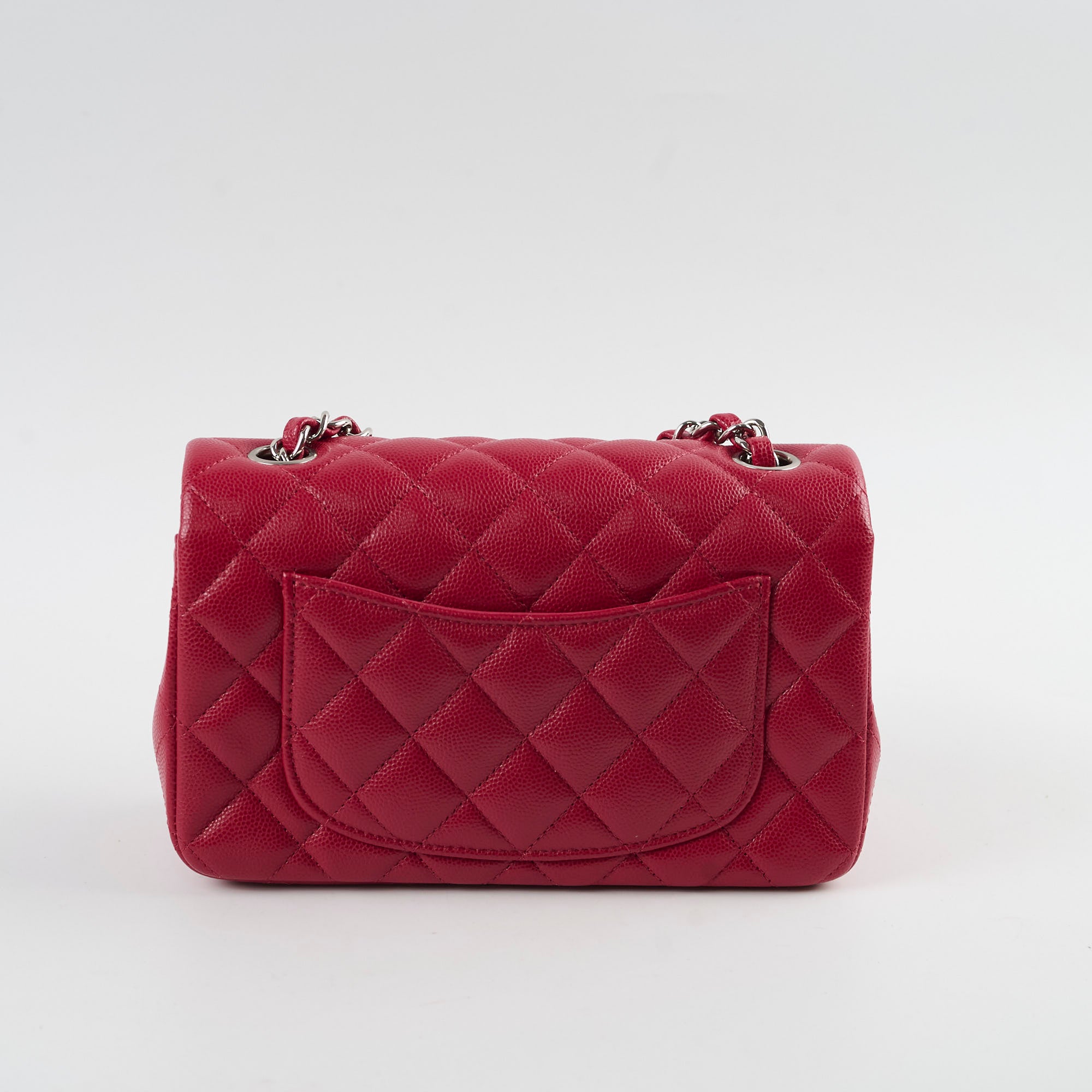 Chanel Caviar Mini Rectangular Flap Bag 26cm Red - Luxury Designer Crossbody Purse for Women | Perfect for Evening Parties, Date Nights & Special Occasions