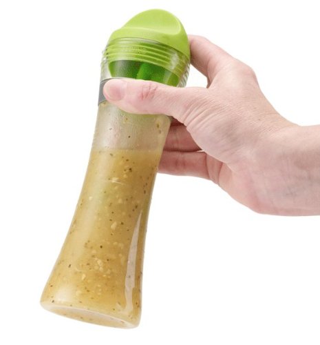 Jokari Healthy Steps Portion Control Dressing Cruet - Perfect for Salad, Cooking & Healthy Meal Prep