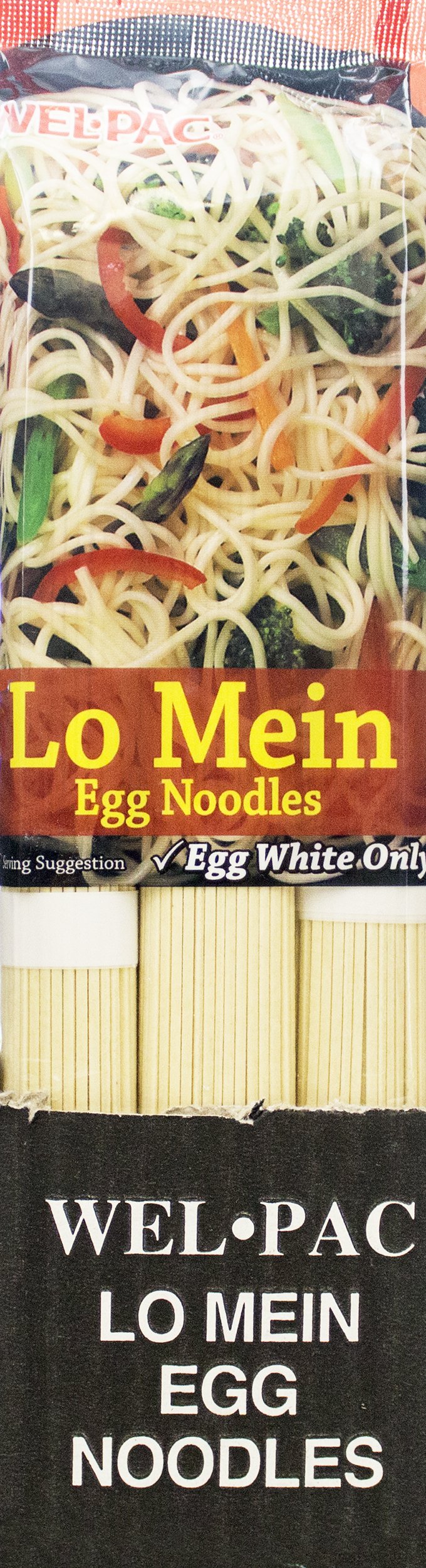 Wel-Pac Lo Mein Egg Noodles 10 oz - Authentic Asian Stir Fry Noodles for Quick Meals & Home Cooking