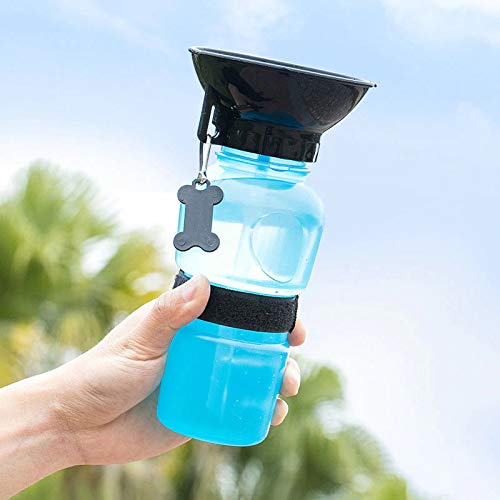 WaggyTails 500ml Leak-Proof Dog Water Bottle for Travel - Hydration for Small to Medium Dogs - Perfect for Outdoor Adventures