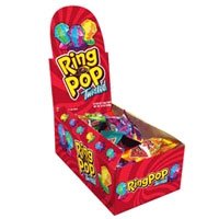 Topps Ring Pop Twisted Fruit Flavored Candy - 24 Count Bulk Pack for Birthday Parties, Halloween Treats & School Rewards