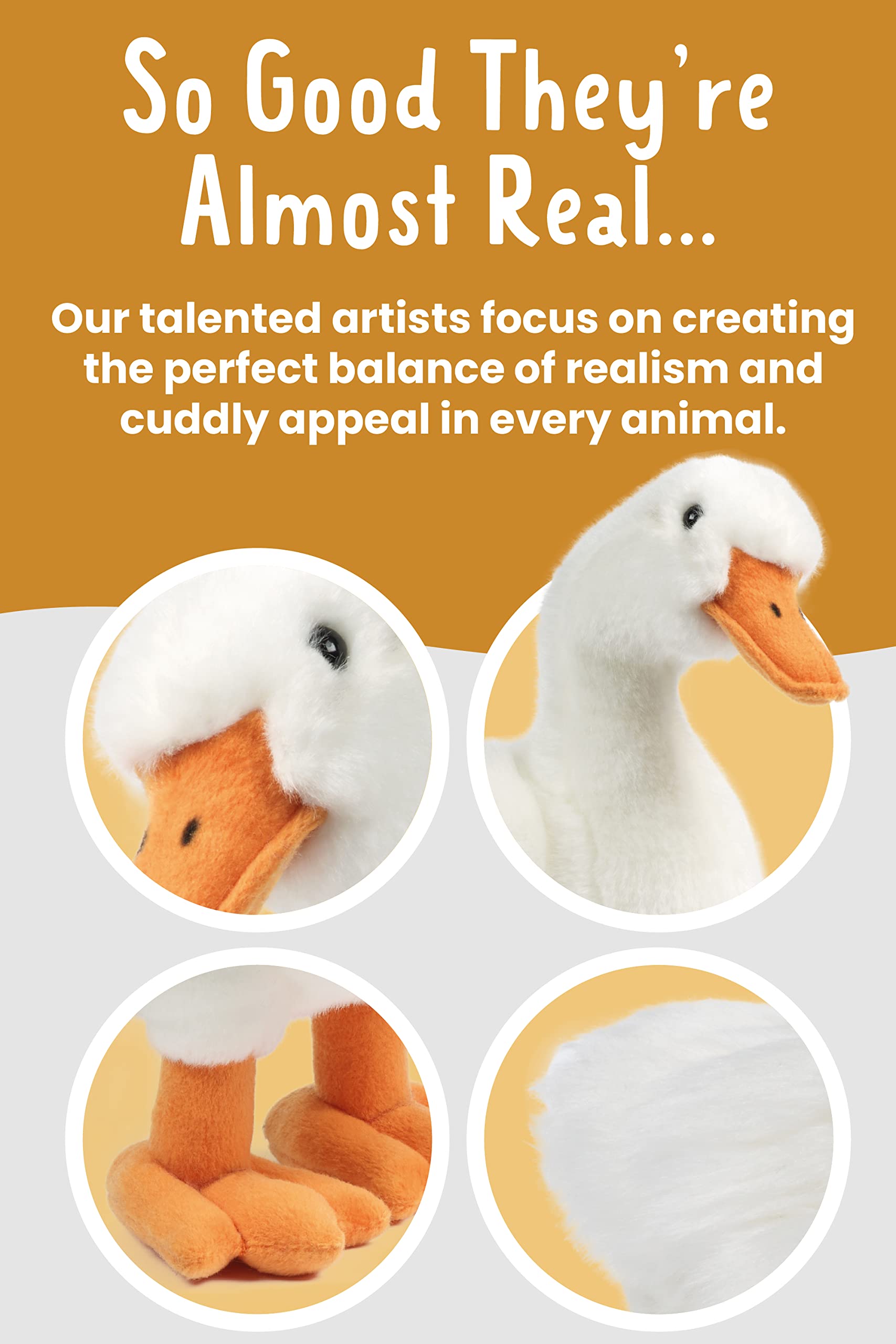 Living Nature Duck Stuffed Animal - 14