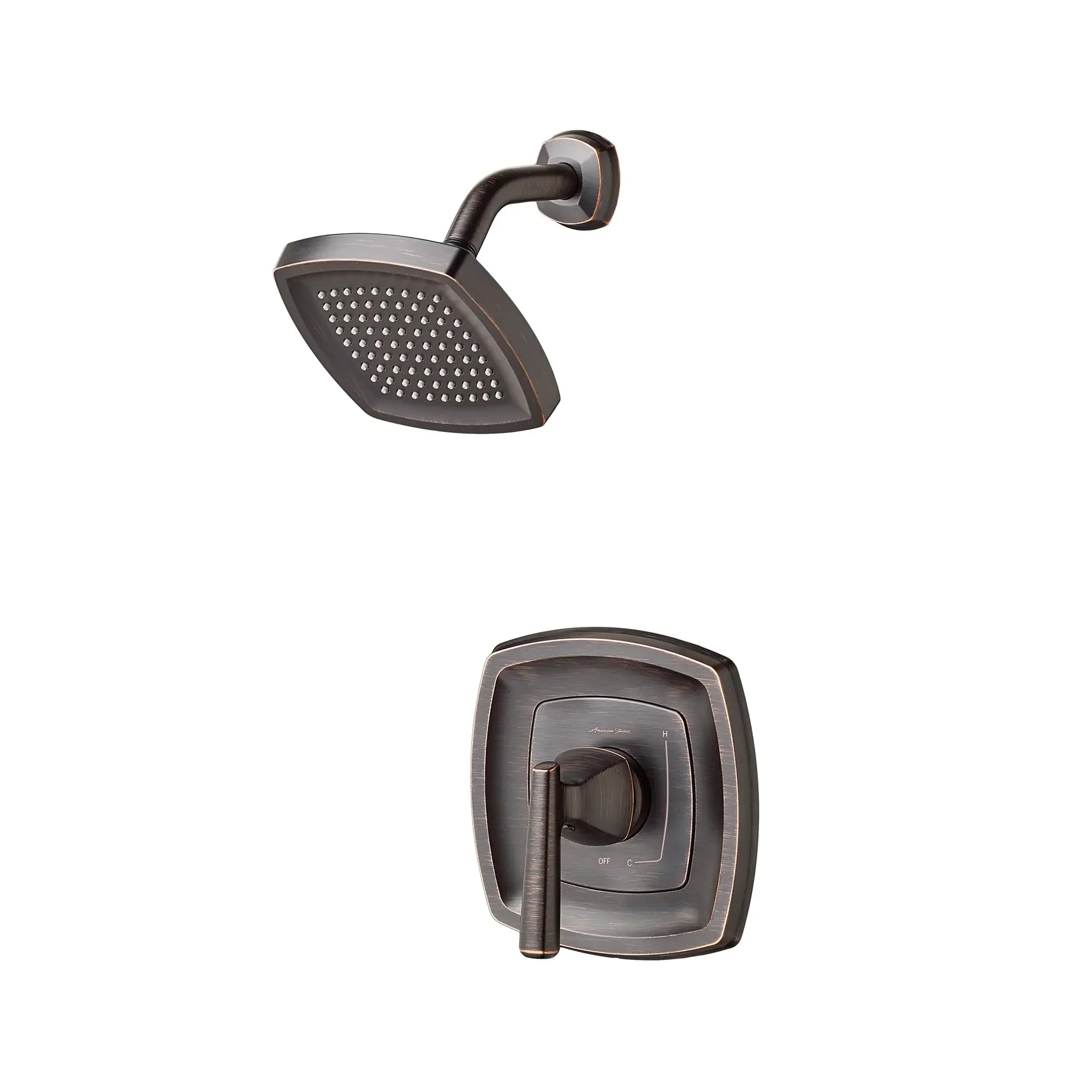 Edgemere® 2.5 GPM/9.5 LPM Shower Trim Kit with Showerhead - Double Ceramic Pressure Balance Cartridge & Lever Handle - Perfect for Bathroom Renovation & Modern Home Upgrades