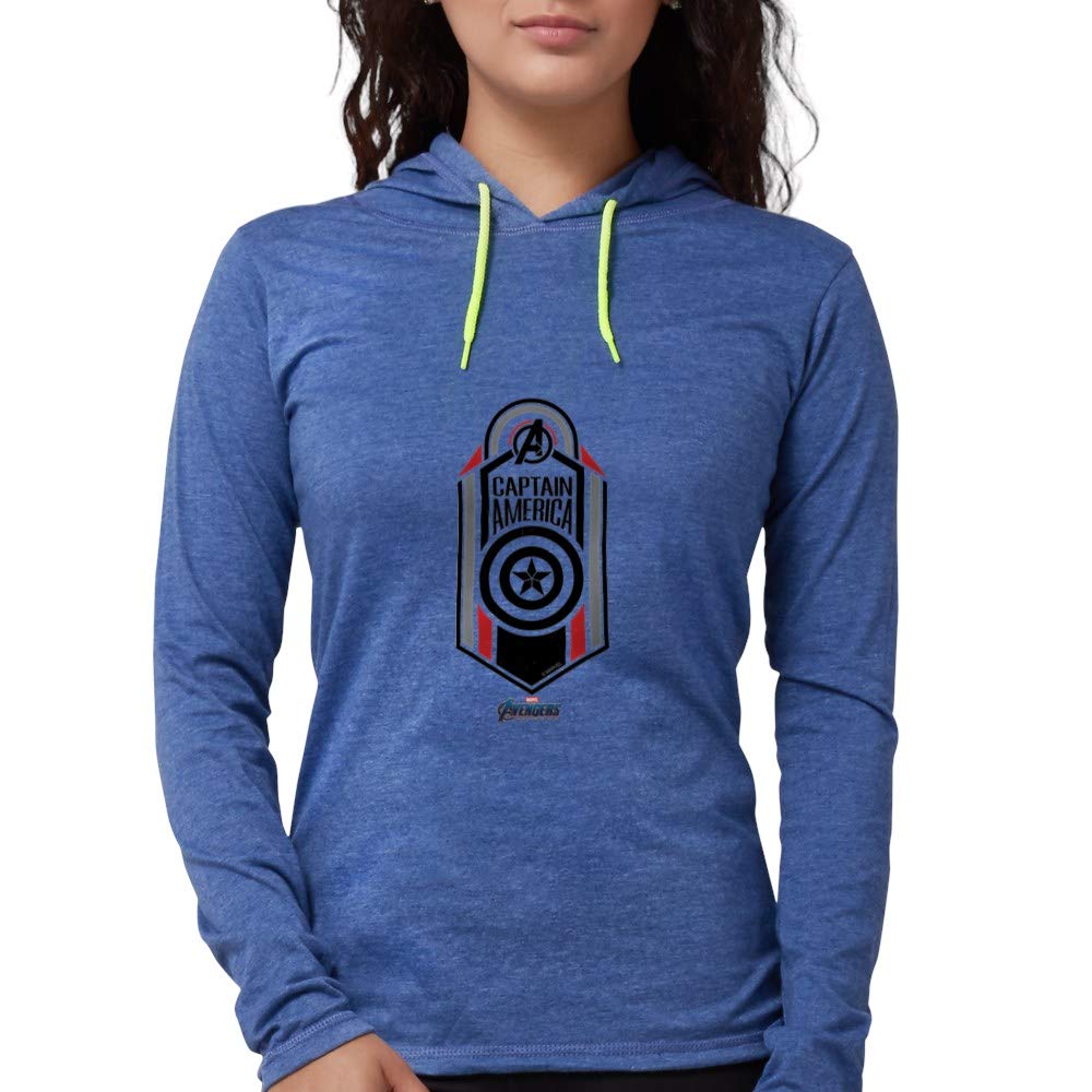 Captain America Logo Women's Hooded Hoodie T-Shirt - Marvel Superhero Apparel for Casual Wear & Cosplay | CafePress