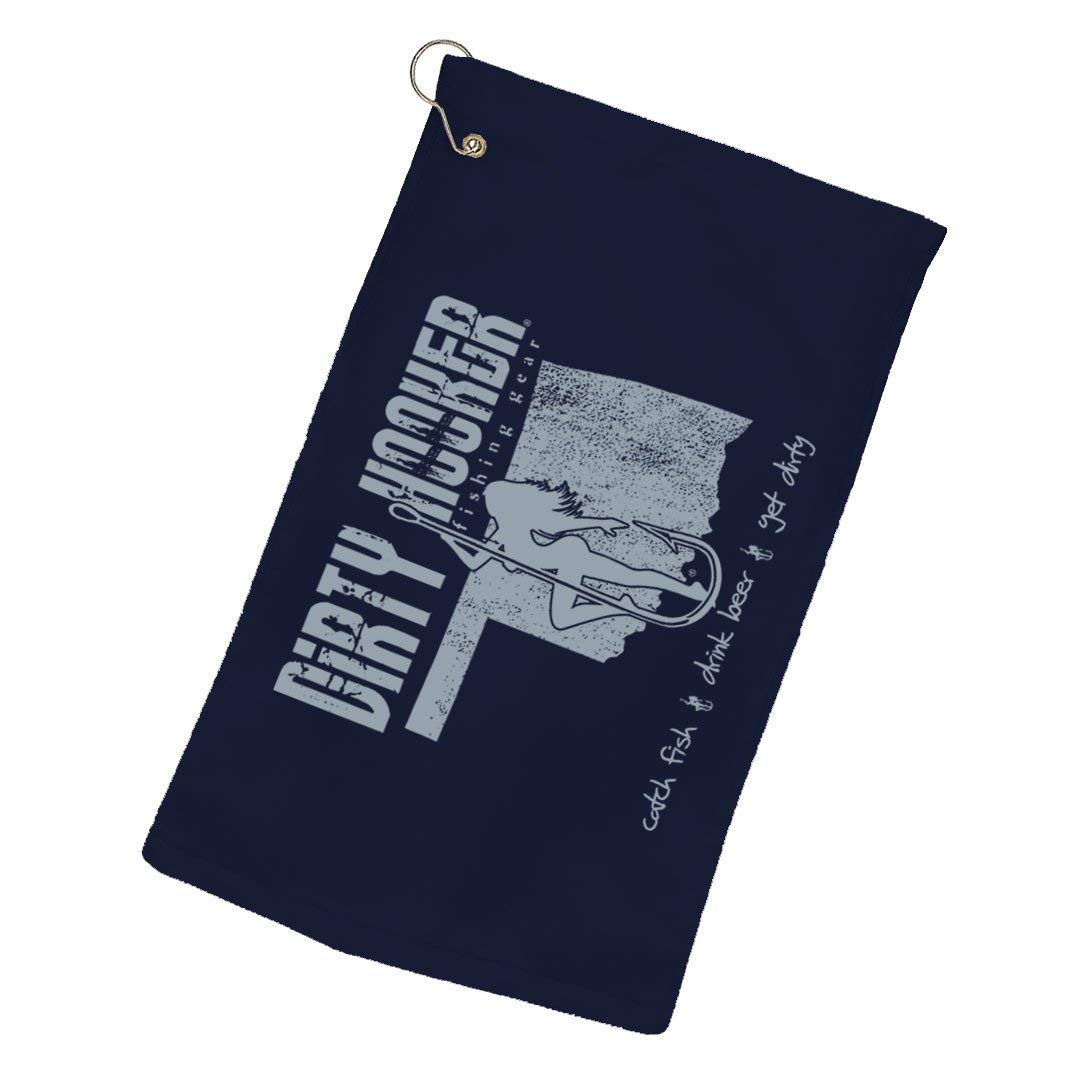 Dirty Hooker Fishing Oklahoma Logo Beach Towel - 100% Cotton Quick Dry Swim Towel for Adults & Kids - Perfect for Pool, Beach, Boat and Outdoor Activities