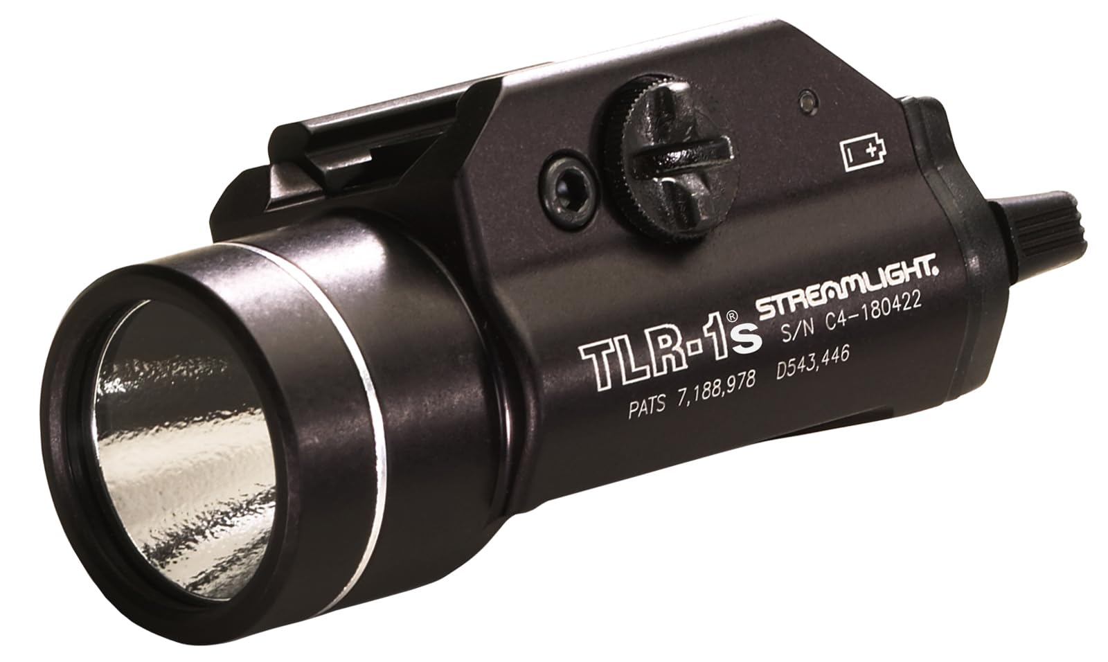 Streamlight 69210 TLR-1s 300-Lumen Tactical Flashlight with Strobe - Rail Mounted LED Weapon Light for Pistols & Firearms - Includes Rail Locating Keys - Ideal for Home Defense, Hunting & Law Enforcement Use