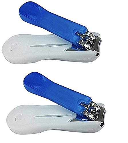 BOXO Blue Nail Clipper for Kids & Adults - Professional Stainless Steel Nail Cutter - 15g (Pack of 1) | Perfect for Travel, Home & Grooming Kits