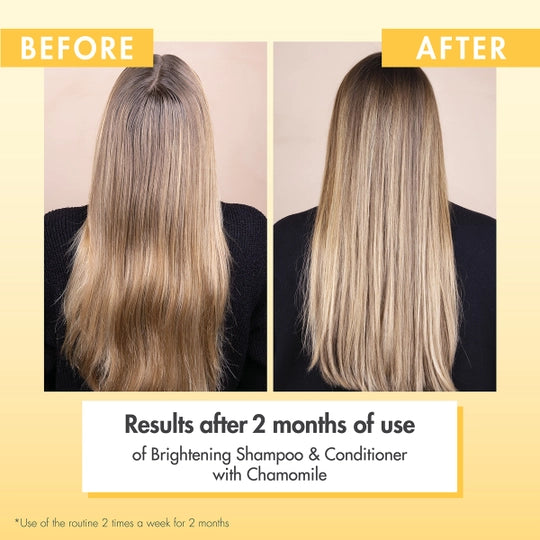 Chamomile Brightening Conditioner for Hair - Natural Lightening & Shine Enhancing Treatment for Blonde & Highlighted Hair - Perfect for Daily Use & Color-Treated Hair Care