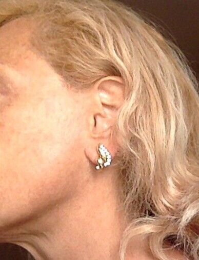 Authentic Tiffany & Co 18k Yellow Gold Diamond Swirl Earrings - Luxury Jewelry for Women, Perfect for Weddings, Anniversaries & Special Occasions