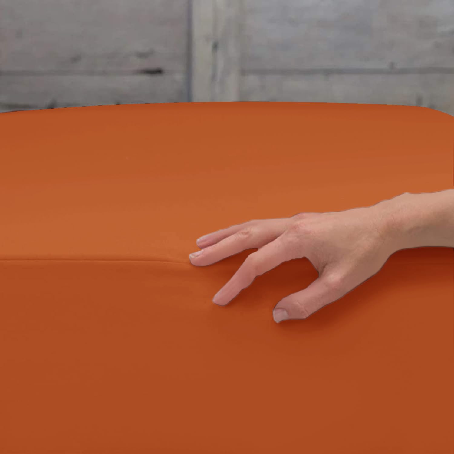 IR Imperial Rooms Queen Size Fitted Sheet - 16 Inch Deep Pocket, Premium 1800 Soft Microfiber, Shrink & Fade Resistant, All-Around Elastic (Rust) - Perfect for Guest Rooms, Vacation Homes & Dorm Rooms