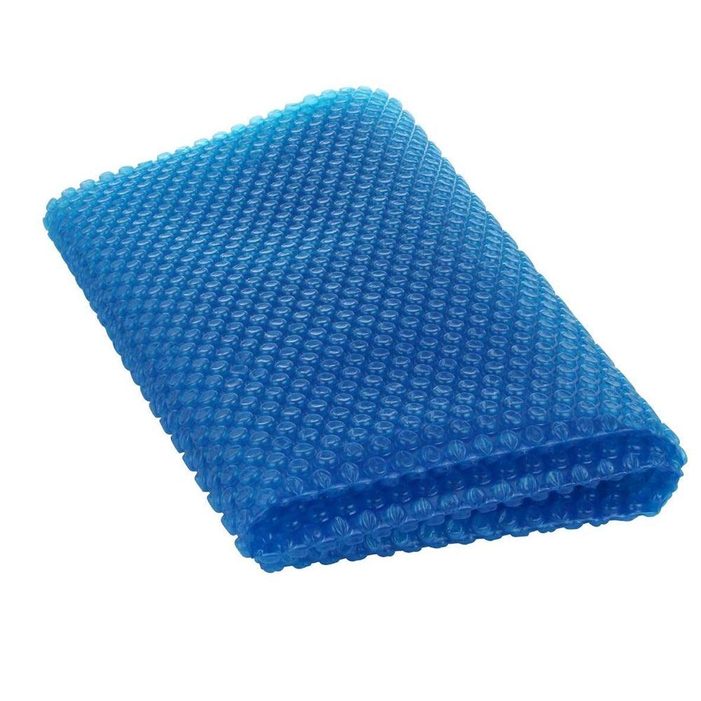 YXX Solar Pool Cover - 400g/m² Blue Bubble Insulation Blanket for In-Ground & Frame Pools (6.5×26ft/2×8m) - Reduces Heat Loss & Keeps Water Clean | Perfect for Summer Swimming & Winter Protection