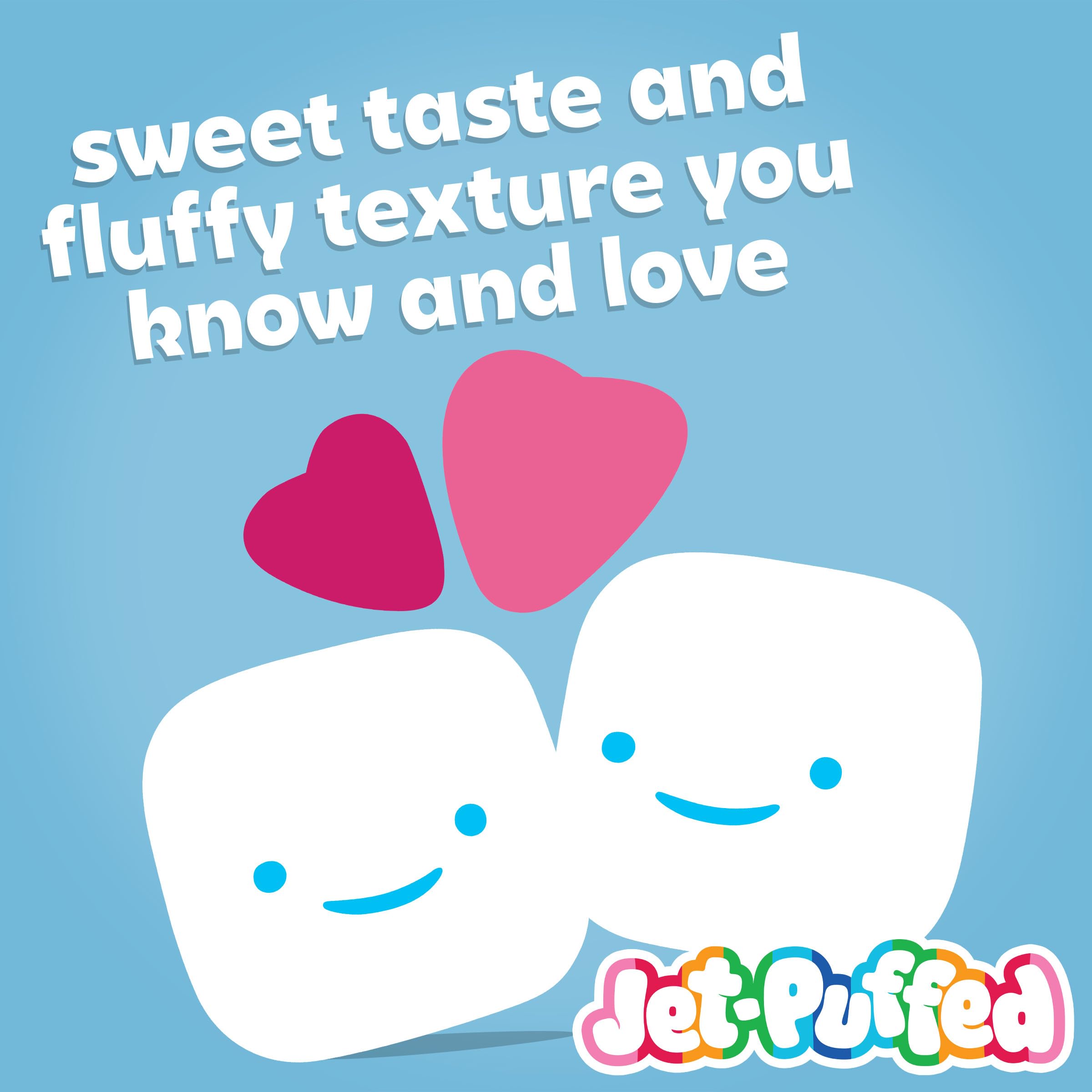 Jet-Puffed Bunny Shaped Marshmallows 8oz - Soft & Fluffy Easter Treats for Hot Cocoa, Baking & Kids Snacks