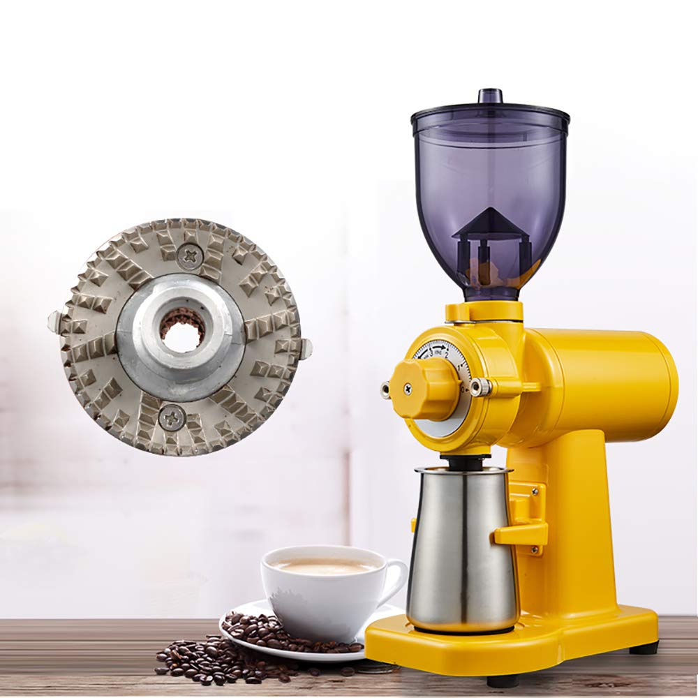 Premium Electric Coffee Grinder with Stainless Steel Blade - 250g Capacity for Single Origin Beans, Fresh Ground Coffee at Home (Yellow) | Perfect for Espresso, French Press & Pour Over Brewing