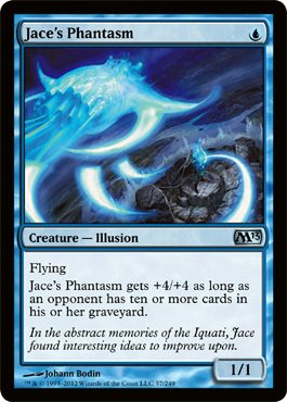 Magic: the Gathering - Jace's Phantasm (57) Foil Card - MTG 2013 Core Set - Collectible Trading Card Game for Deck Building & Strategy Play