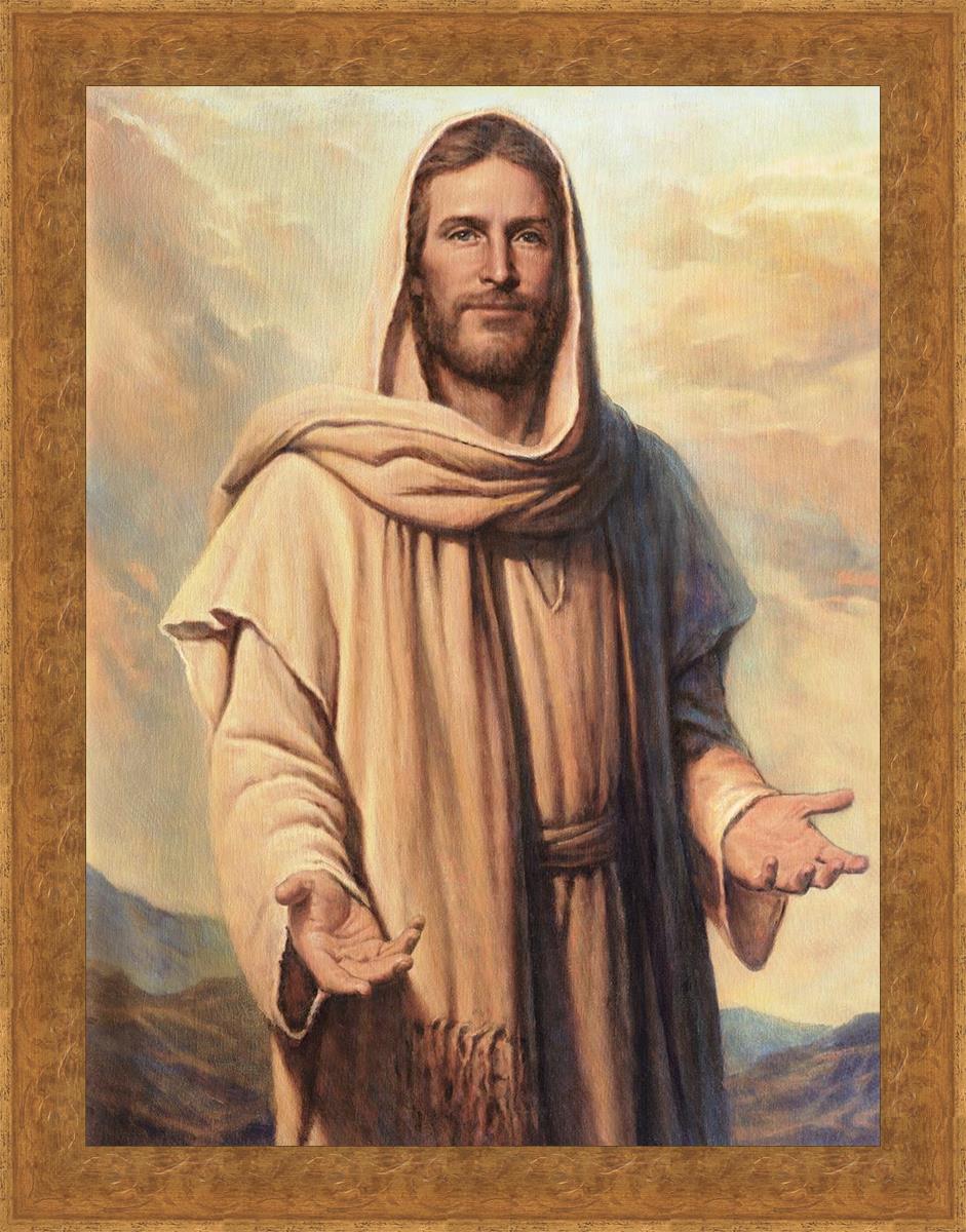 Abide With Me Large Wall Art - Inspirational Canvas Print for Living Room, Bedroom & Office Decor - Perfect for Home, Church & Spiritual Spaces