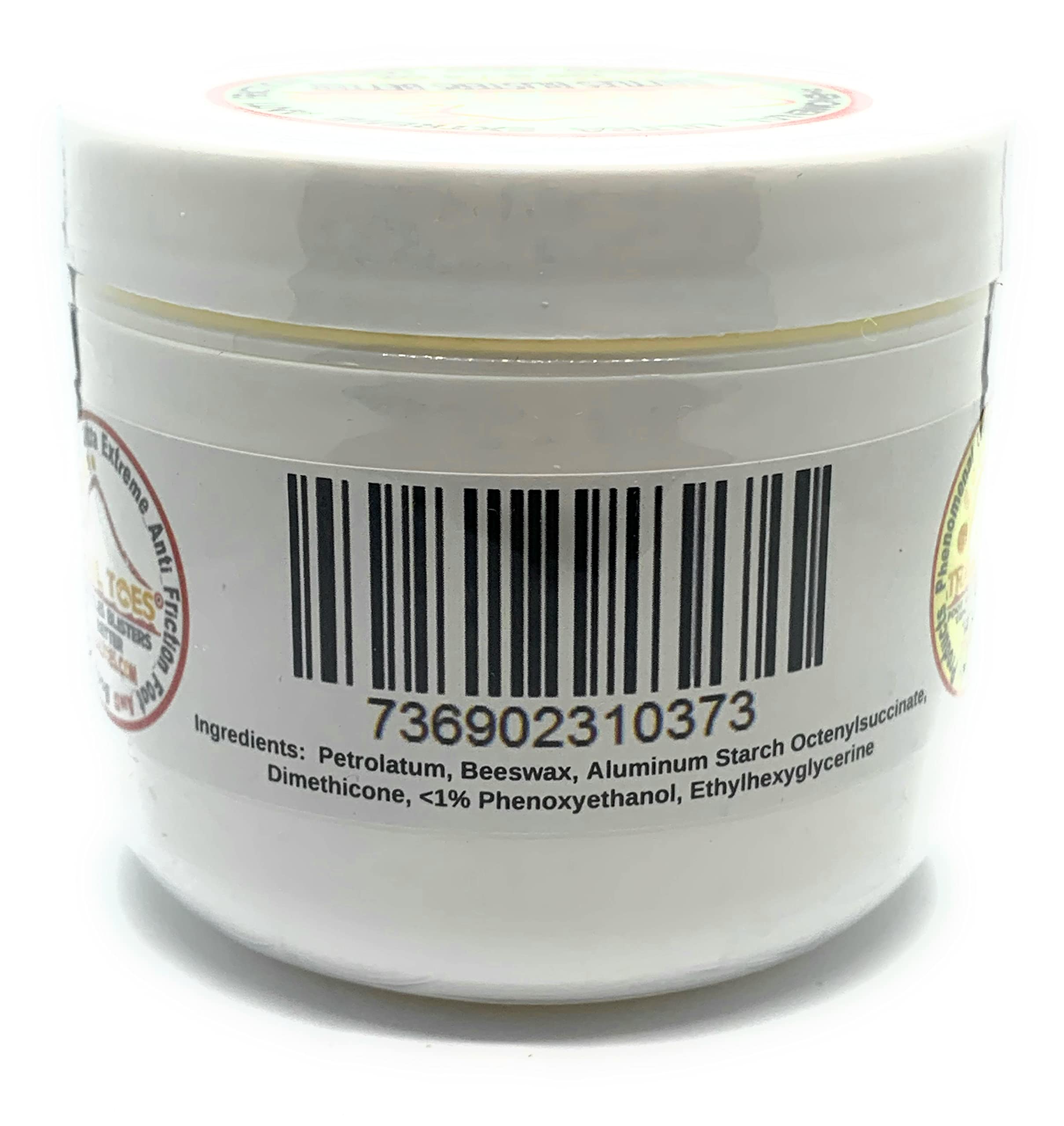 Ultra Extreme Anti Friction Foot & Body Cream - 4oz Small Size for Men & Women - Moisturizing & Healing for Dry Cracked Feet - Perfect for Hiking, Running & Sports Activities
