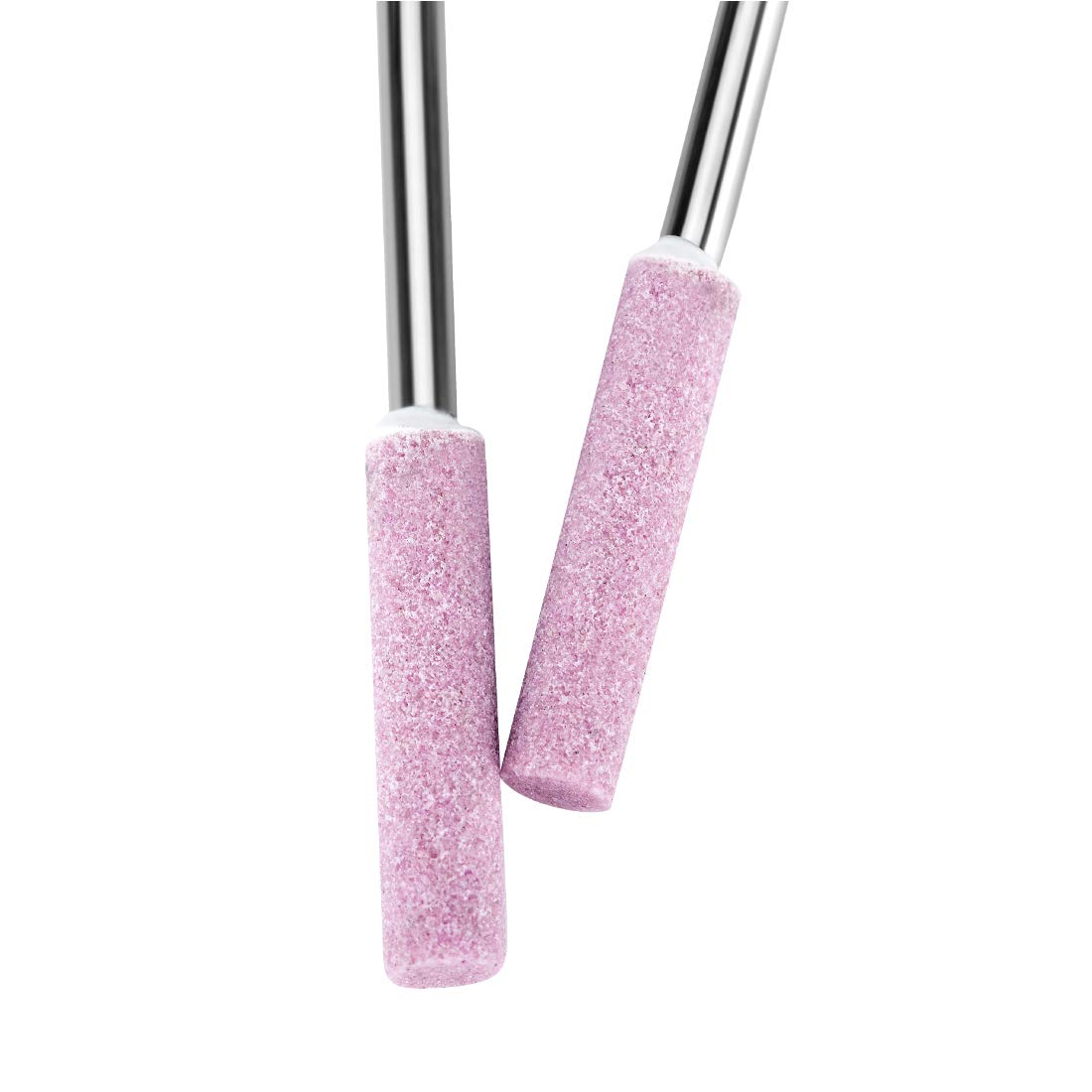 OIIKI 8 Pack 3/16 Inch (4.8mm) Pink Chainsaw Sharpener Burr Grinding Stone Files - Perfect for Chainsaw Maintenance, Woodworking & DIY Projects