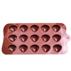 Premium 15-Cavity Silicone Sea Shell Chocolate Mold for Baking, Candy Making & Ice Cubes - Perfect for DIY Desserts, Party Treats & Summer Cocktails