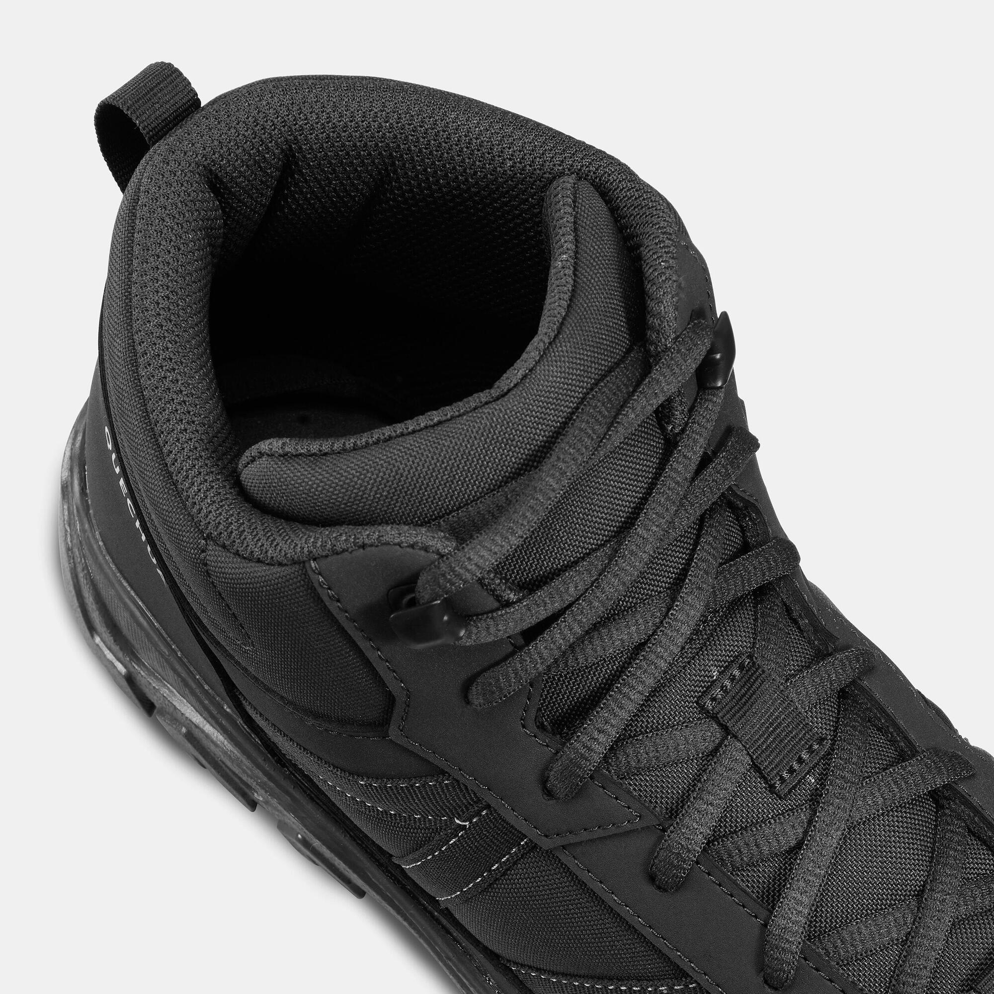 Quechua NH100 Mid Waterproof Hiking Boots for Men - Lightweight & Durable Outdoor Trekking Shoes for Hiking, Camping & Trail Walking