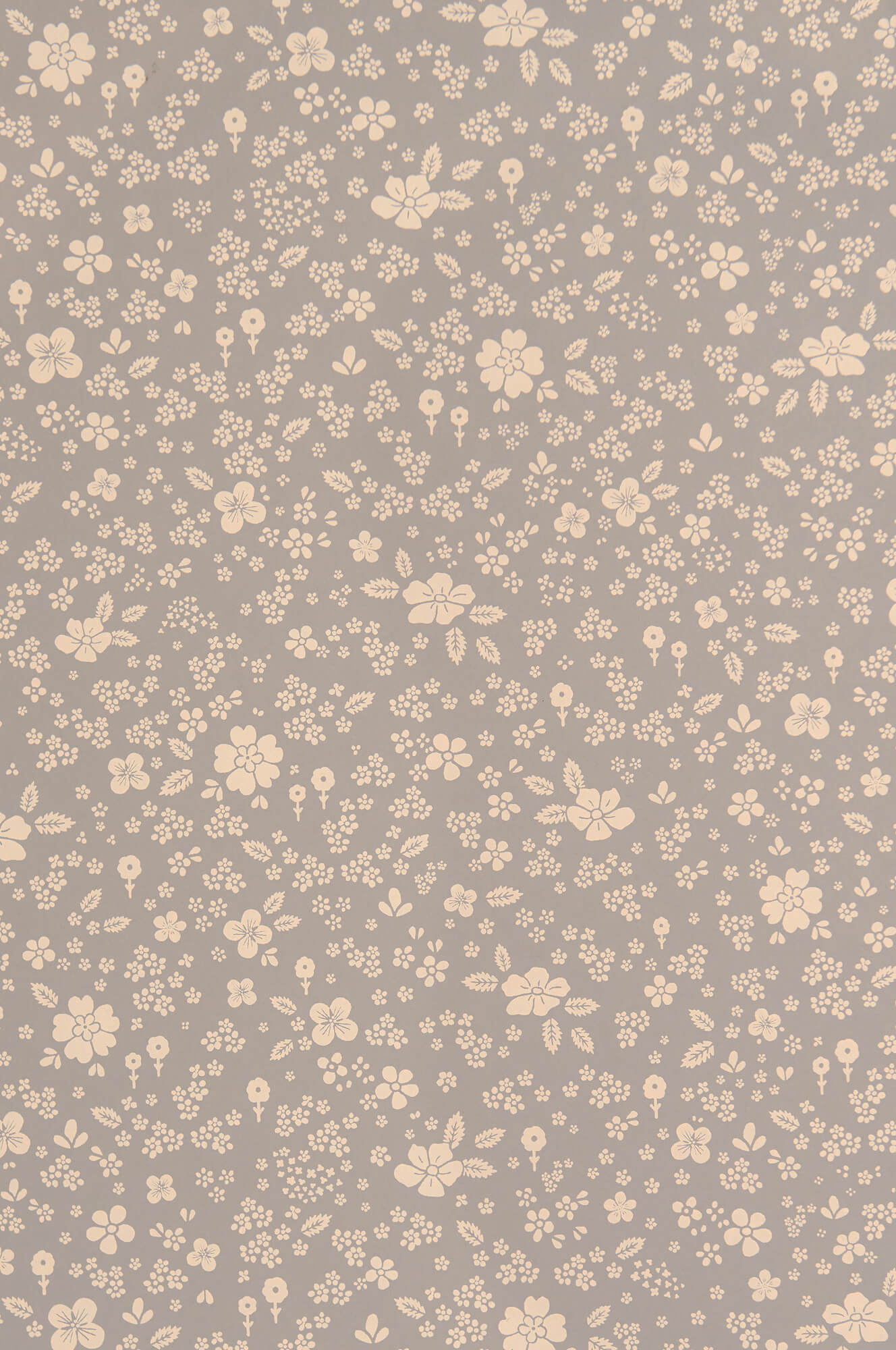 Sample Flora Wallpaper in Dusty Blue - Peel and Stick Removable Wallpaper for Bedroom, Nursery, Living Room Decor - Self-Adhesive Botanical Wallpaper for Home Renovation