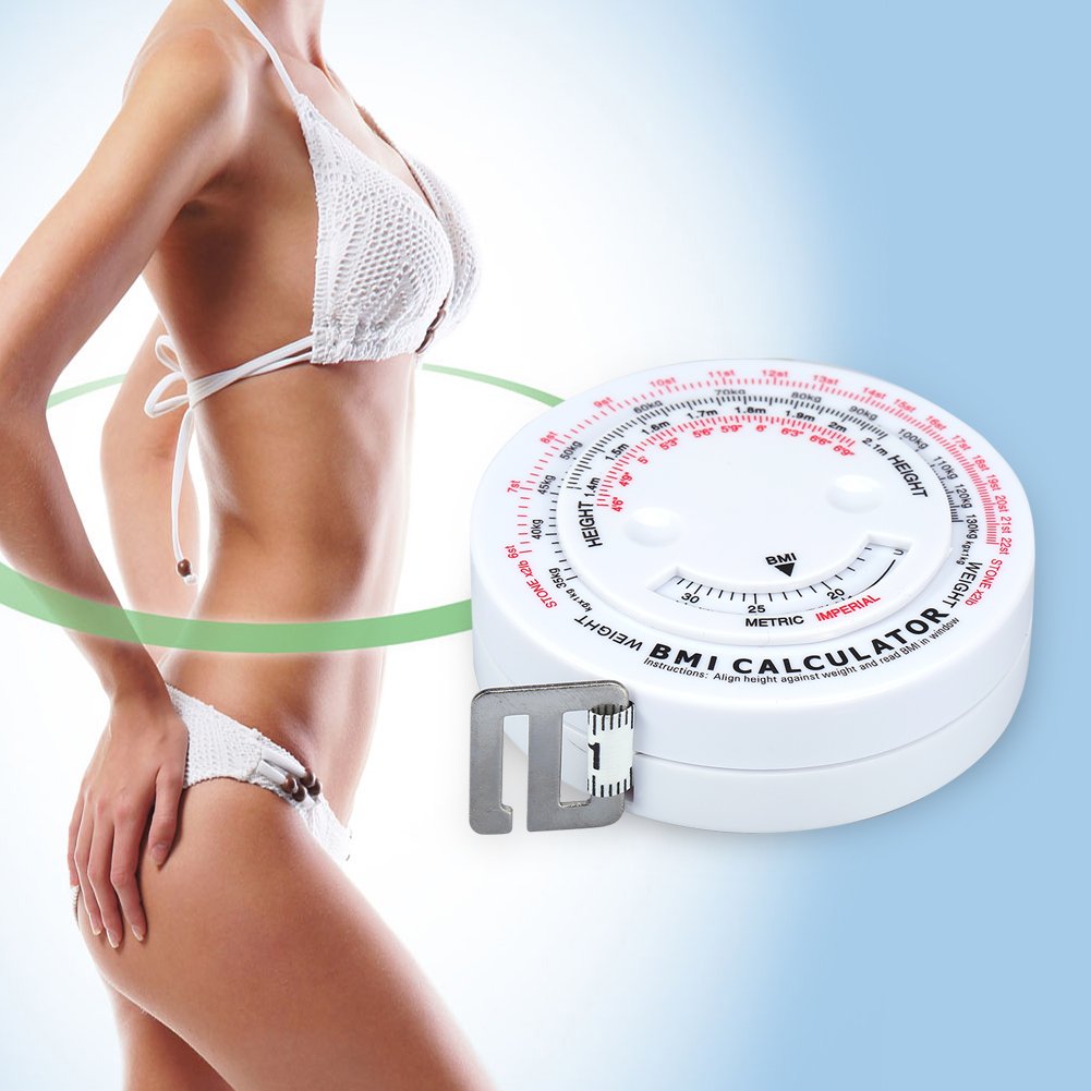 Accurate BMI Calculator & Body Fat Measuring Tape - Digital Tool for Weight Loss, Fitness Tracking, and Health Monitoring - Perfect for Home, Gym, and Clinic Use