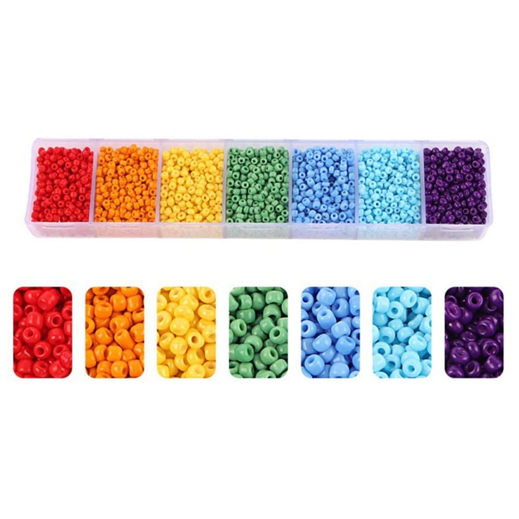 2mm Glass Seed Beads - Crystal Charm Beads for Jewelry Making, DIY Rings & Handmade Accessories (Color A, One Size) - Perfect for Crafting, Beading Projects & Gift Making