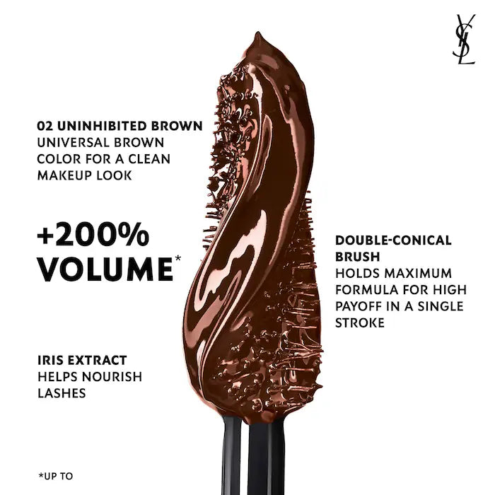 Yves Saint Laurent Lash Clash Extreme Volume Mascara - Lengthening & Volumizing for Dramatic Lashes | Perfect for Night Out & Special Occasions