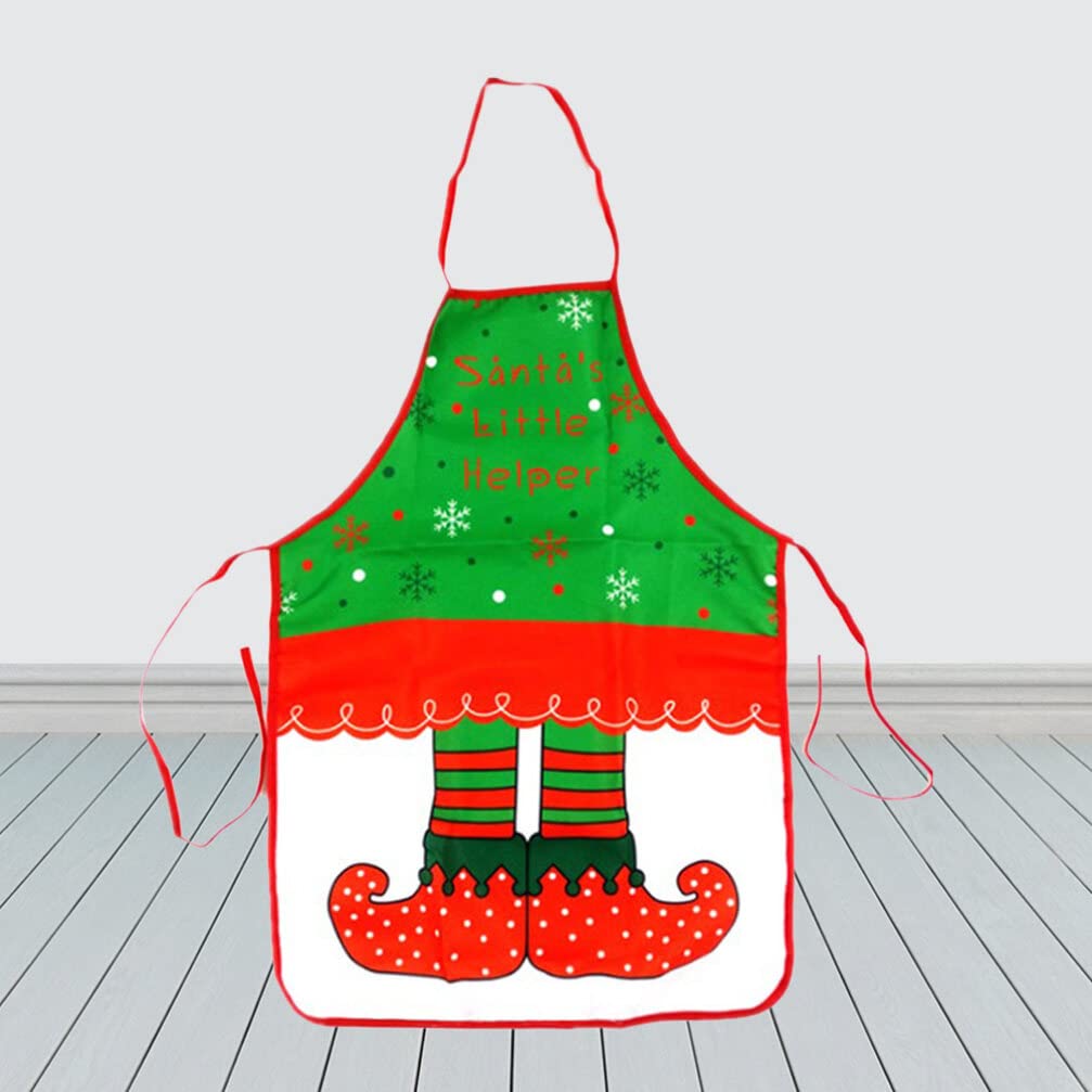 Festive Christmas Apron with Pockets - Kitchen Cooking Baking Chef Apron for Holiday Baking, Cooking & Decorating - Perfect for Christmas Parties, Family Gatherings & Festive Cooking Activities