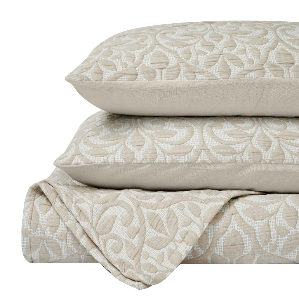 Premium Vineyard Cotton Blend Medium Weight Matelasse Woven Coverlet - Soft Bedspread for All Seasons | Perfect for Guest Rooms, Master Bedrooms & Cozy Home Decor