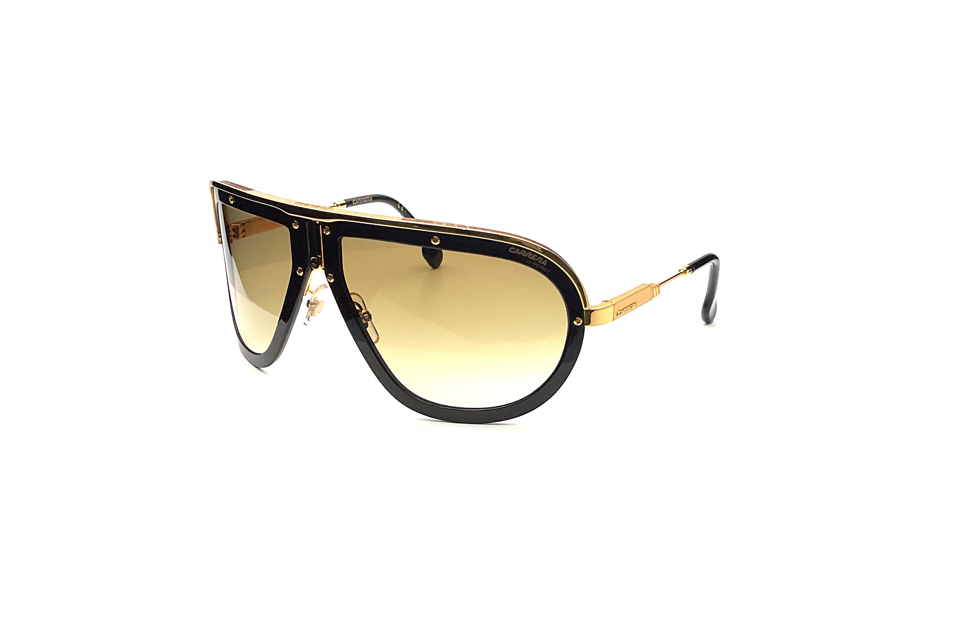 Carrera CA Americana Sunglasses - Black & Gold Aviator Style for Men & Women - Perfect for Driving, Travel, and Outdoor Activities