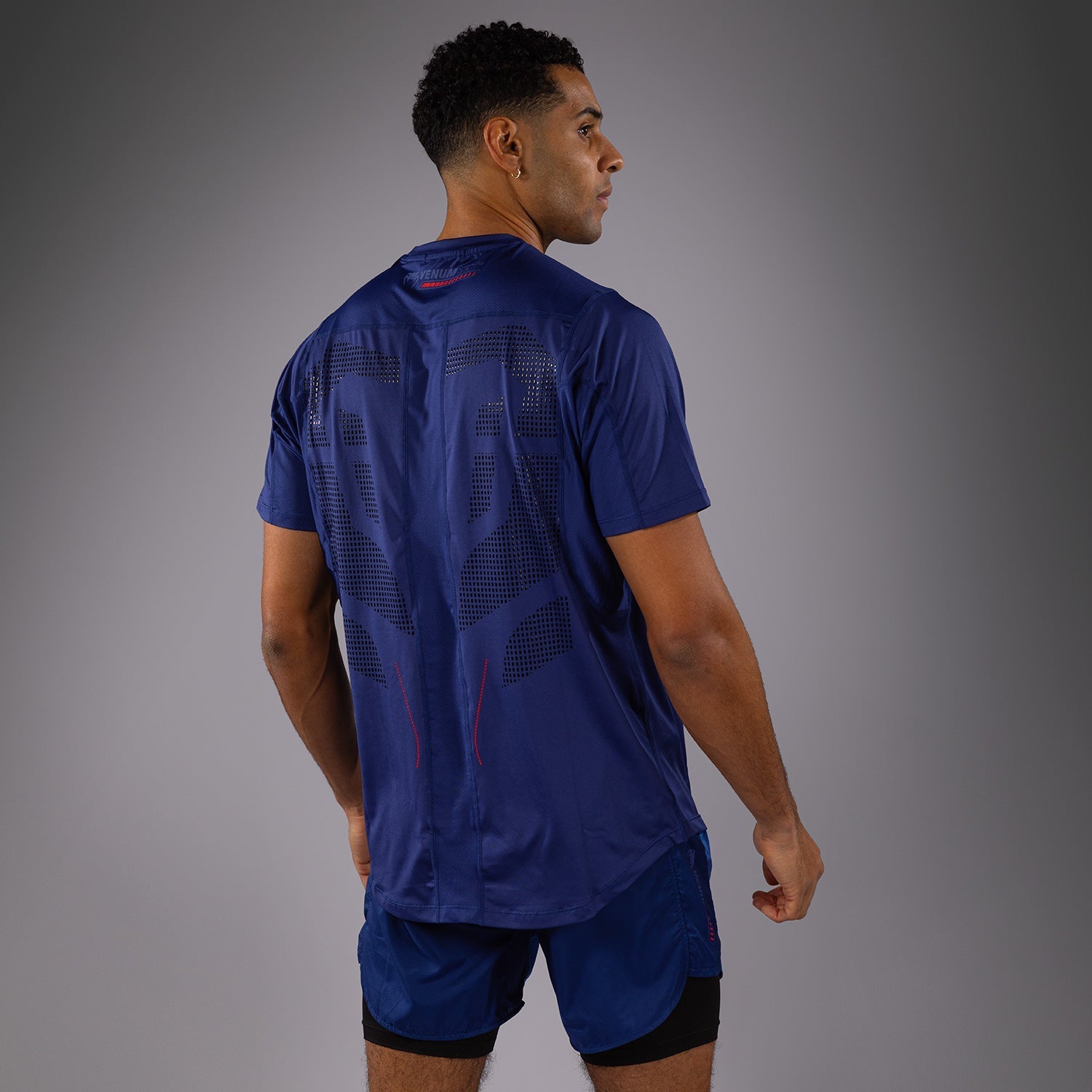 Venum Technical 3.0 Dry Tech Performance T-Shirt - Moisture Wicking, Breathable & Lightweight - Night Blue - Ideal for MMA, Boxing, Gym & Workout Training