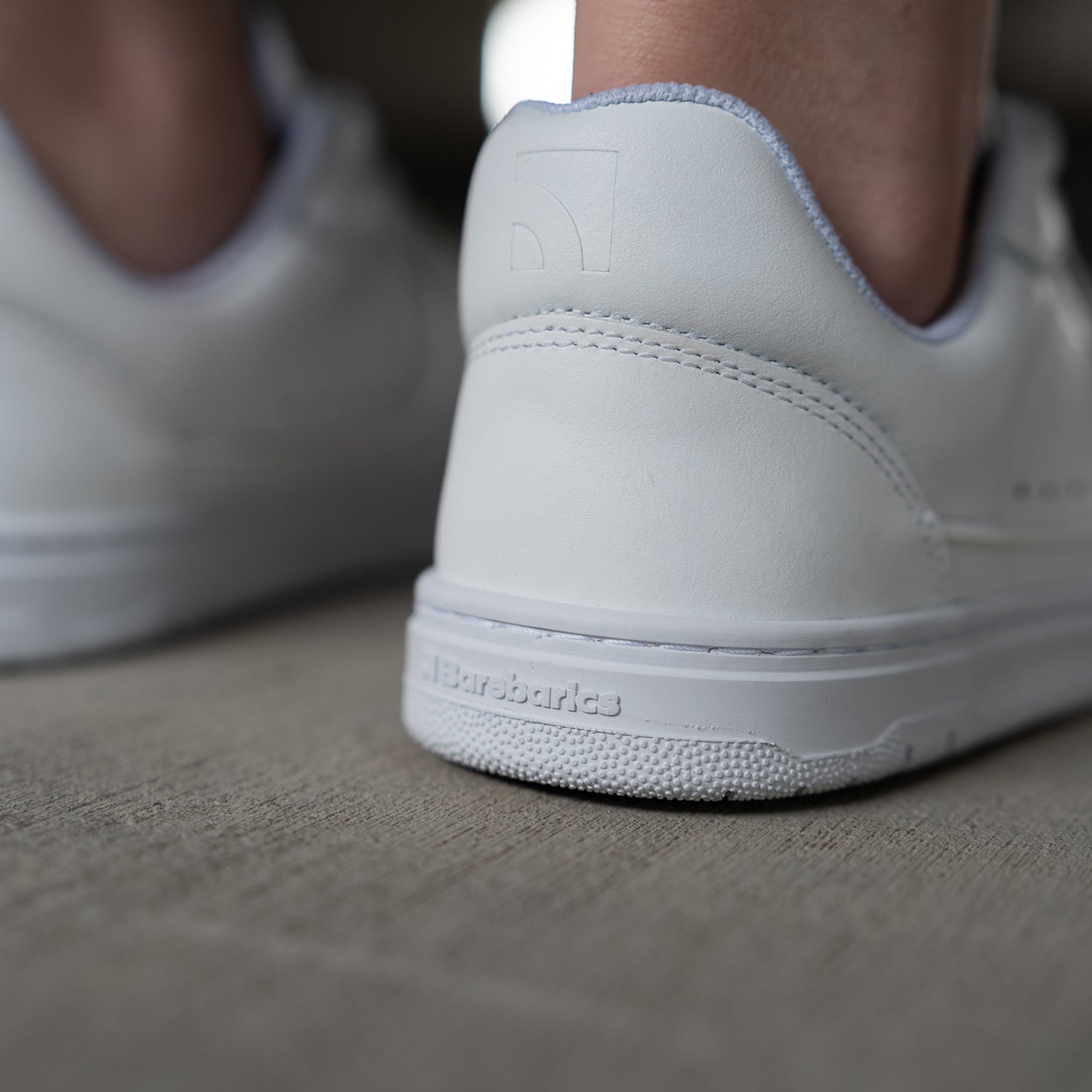 Barefoot Sneakers Barebarics Arise All White - Minimalist Running Shoes for Natural Movement & Gym Workouts