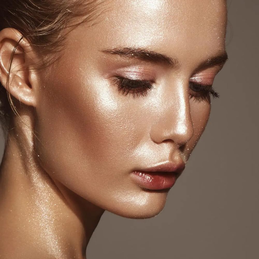 Fashion Color Face & Body Highlighter Bronzer - Soft Glow Shimmer for Effortless Radiance | 4g Metallic Highlighter Shade 09 | Perfect for Contouring, Beach Glow & Night Out Makeup