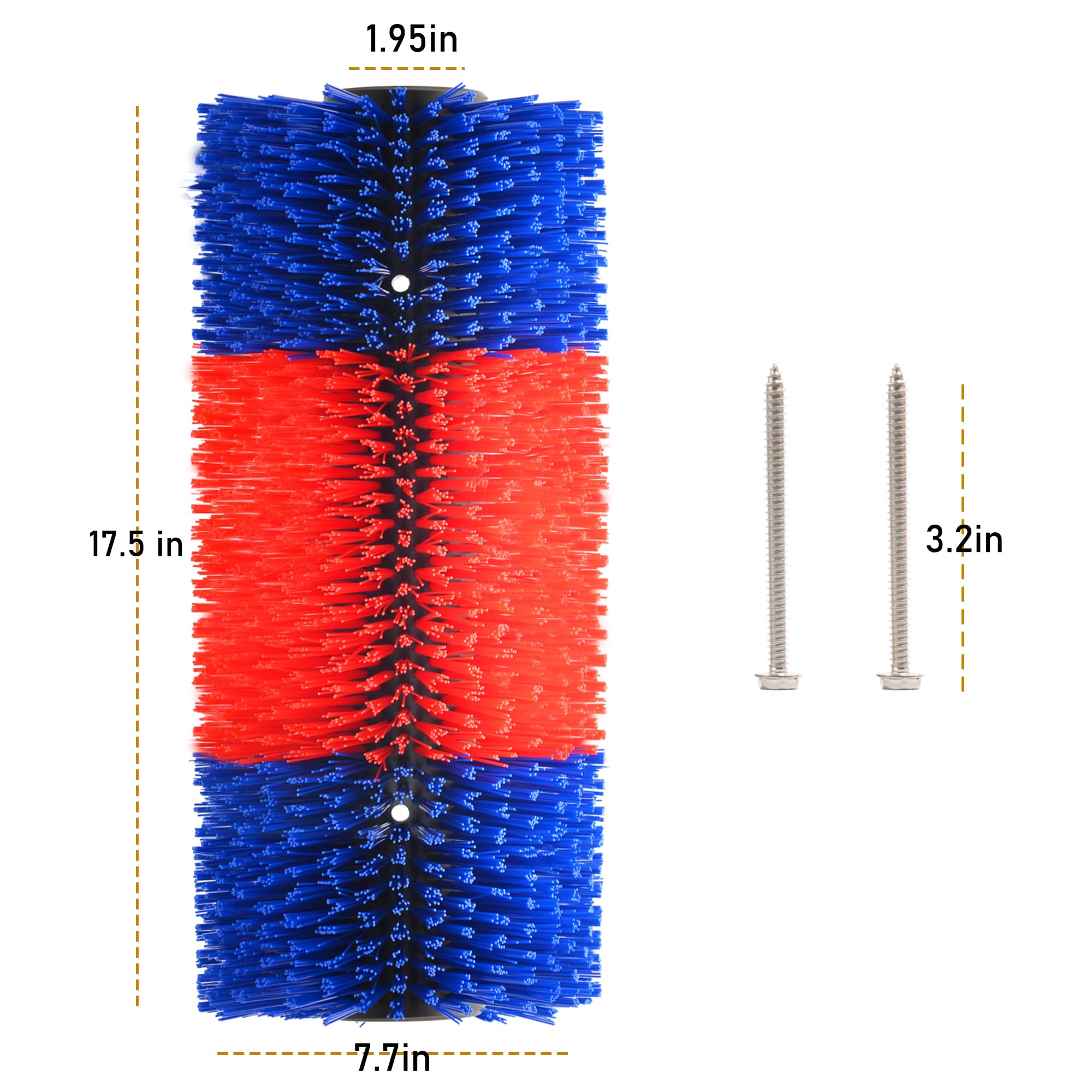 4PCS Livestock Scratch Brushes for Horses, Cattle, Pigs & Sheep - Anti-Itch Grooming Tool for Animal Comfort - Relieves Back Itching & Skin Irritation - Durable Red Brushes for Farm Animals & Ranch Use - Perfect for Daily Grooming, Shedding & Massage